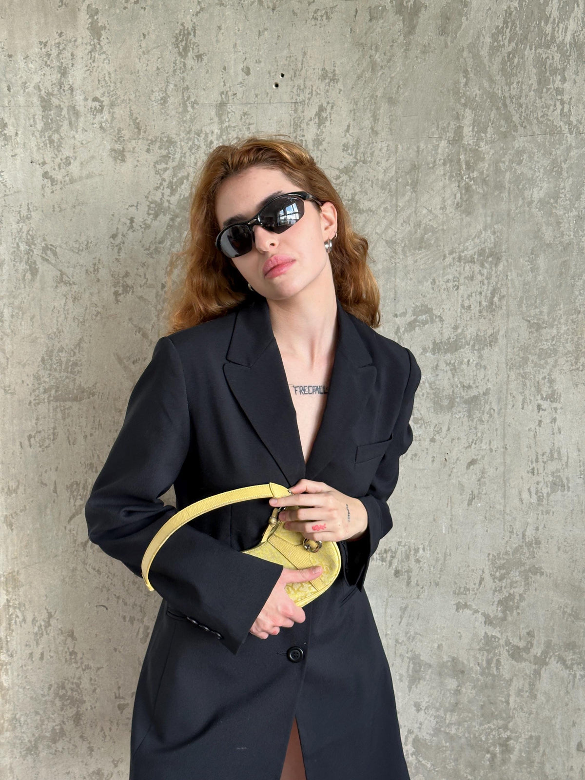 Vintage Black Fitted Blazer | Longline Hourglass Jacket