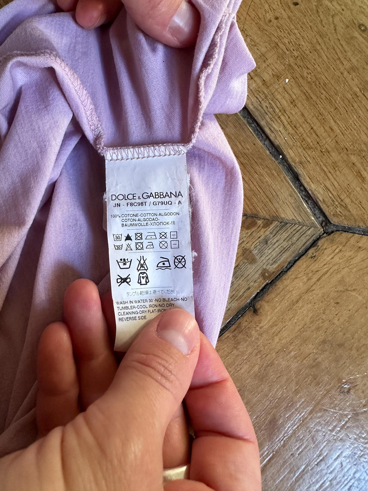 Vintage Dolce & Gabbana Marilyn Monroe Tank Top Lilac Pink