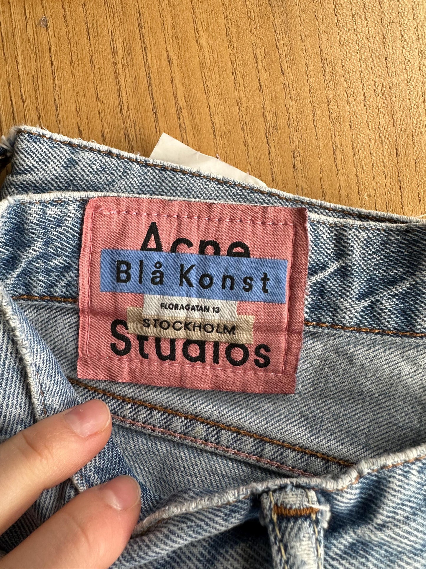 Acne Studios 1997 light blue trash jeans