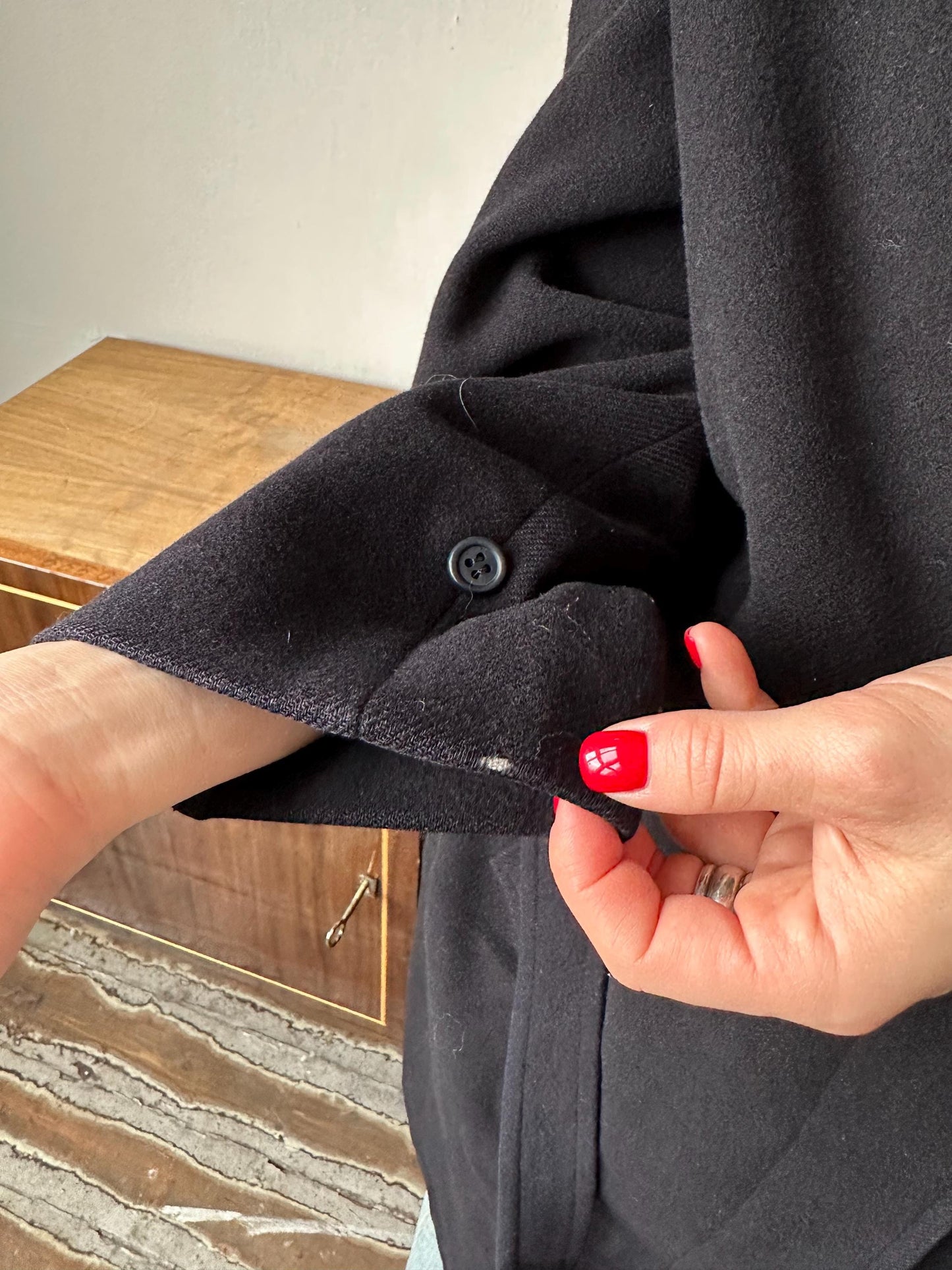Burberrys' wool and cashmere coat in blue