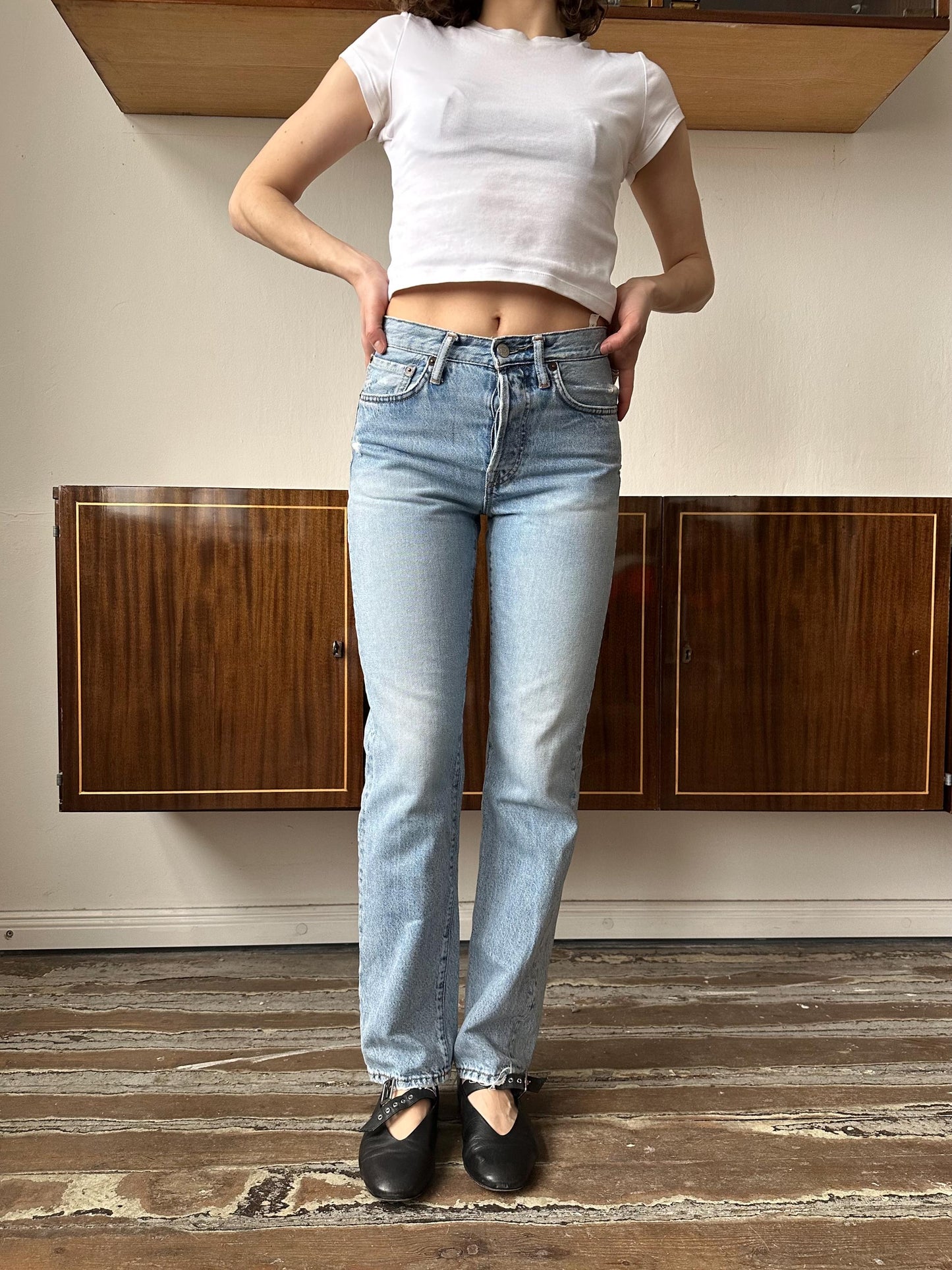 Acne Studios 1997 light blue trash jeans