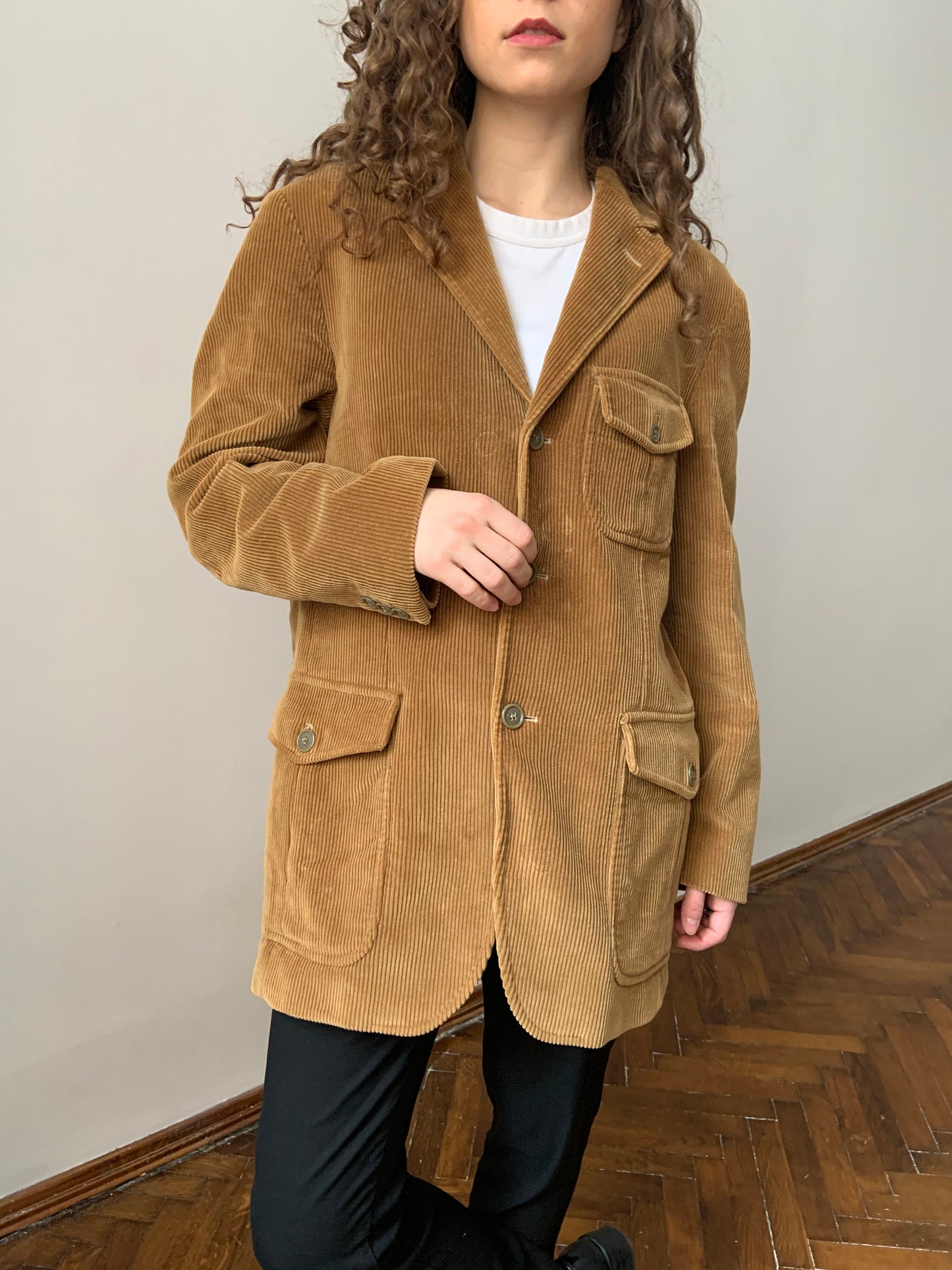 Vintage Boggi Milano Corduroy Blazer, Velvet Blazer