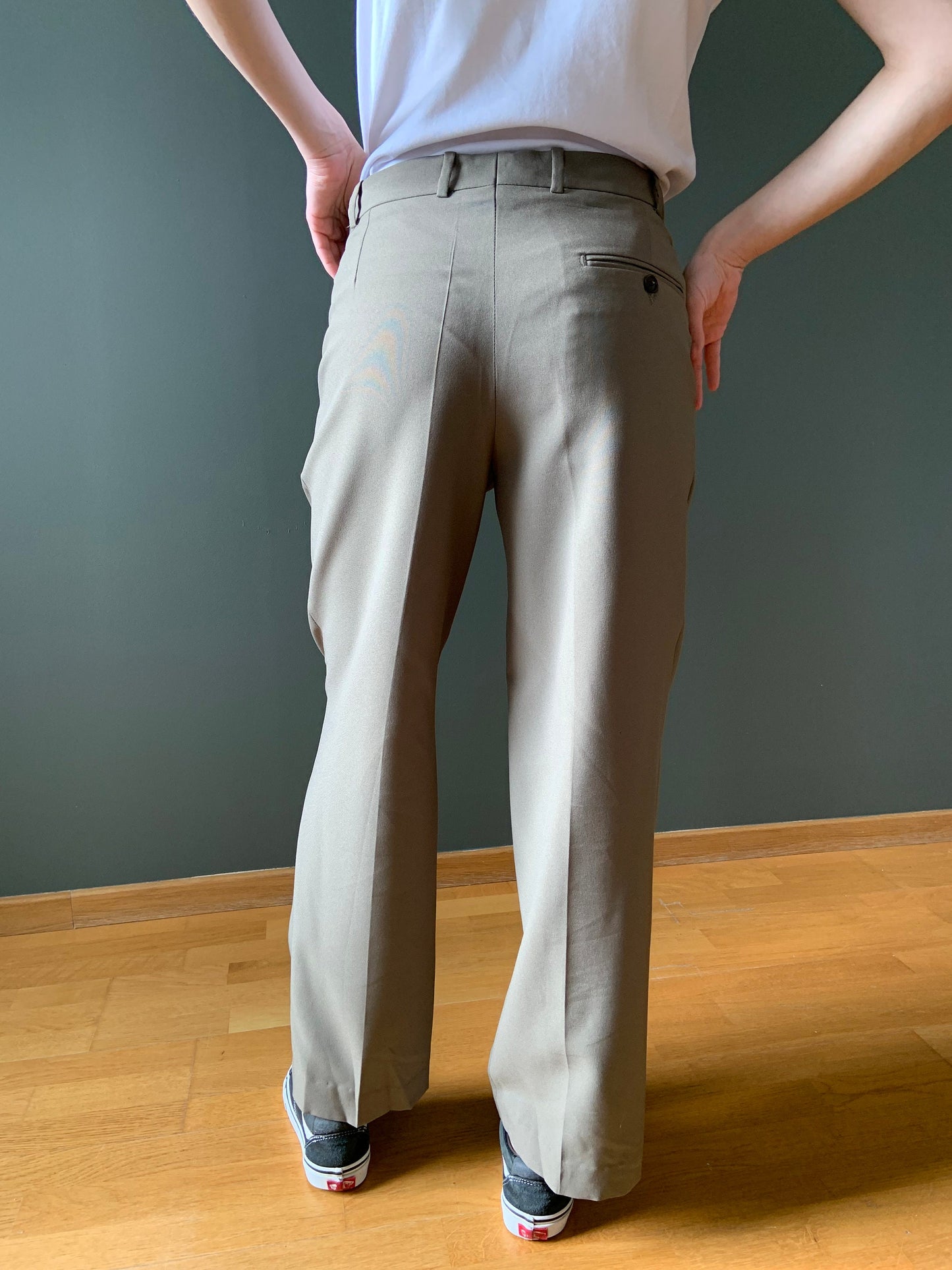 Vintage boyfriend trousers in grey