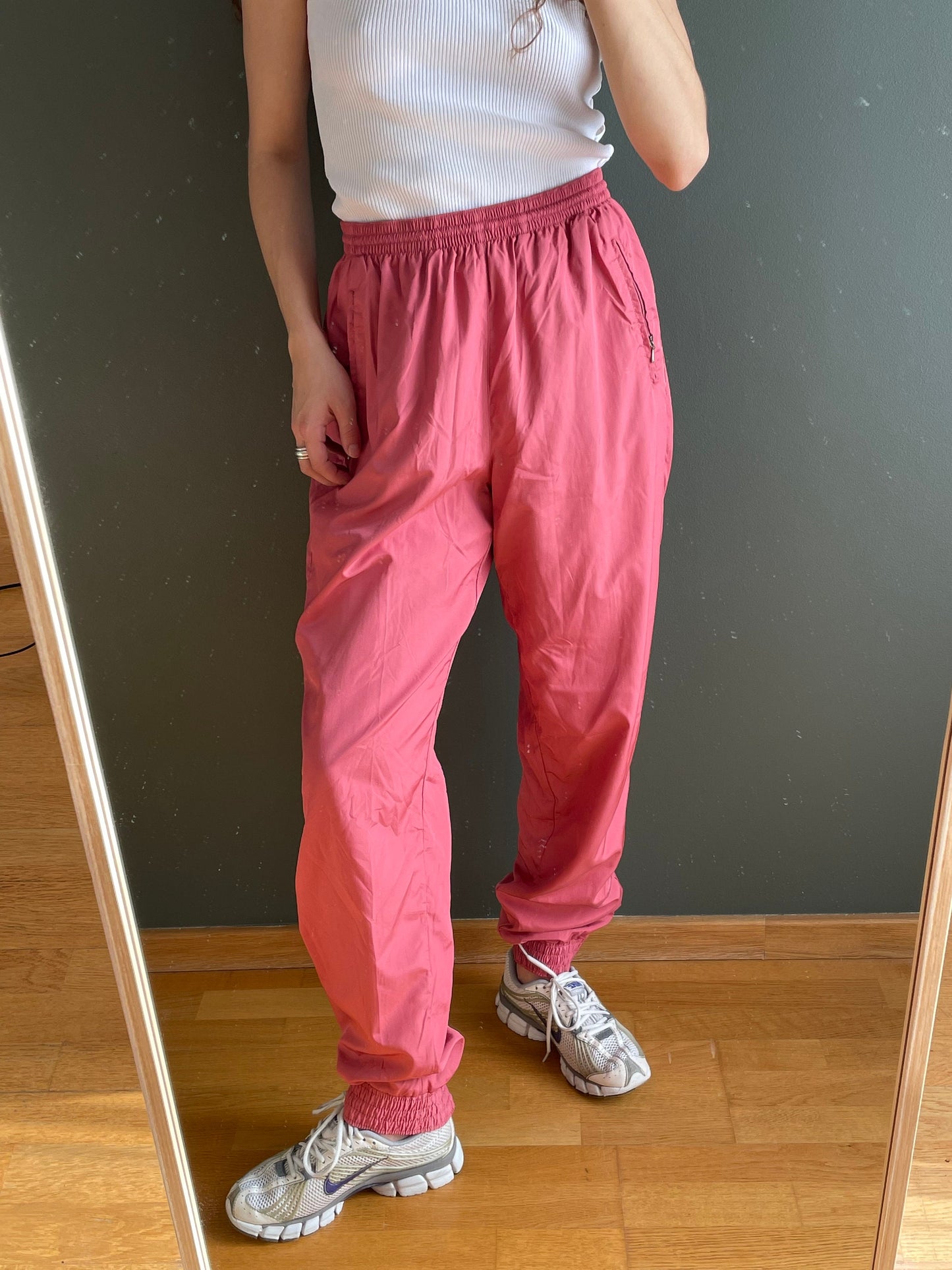 Vintage y2k women trousers in pink