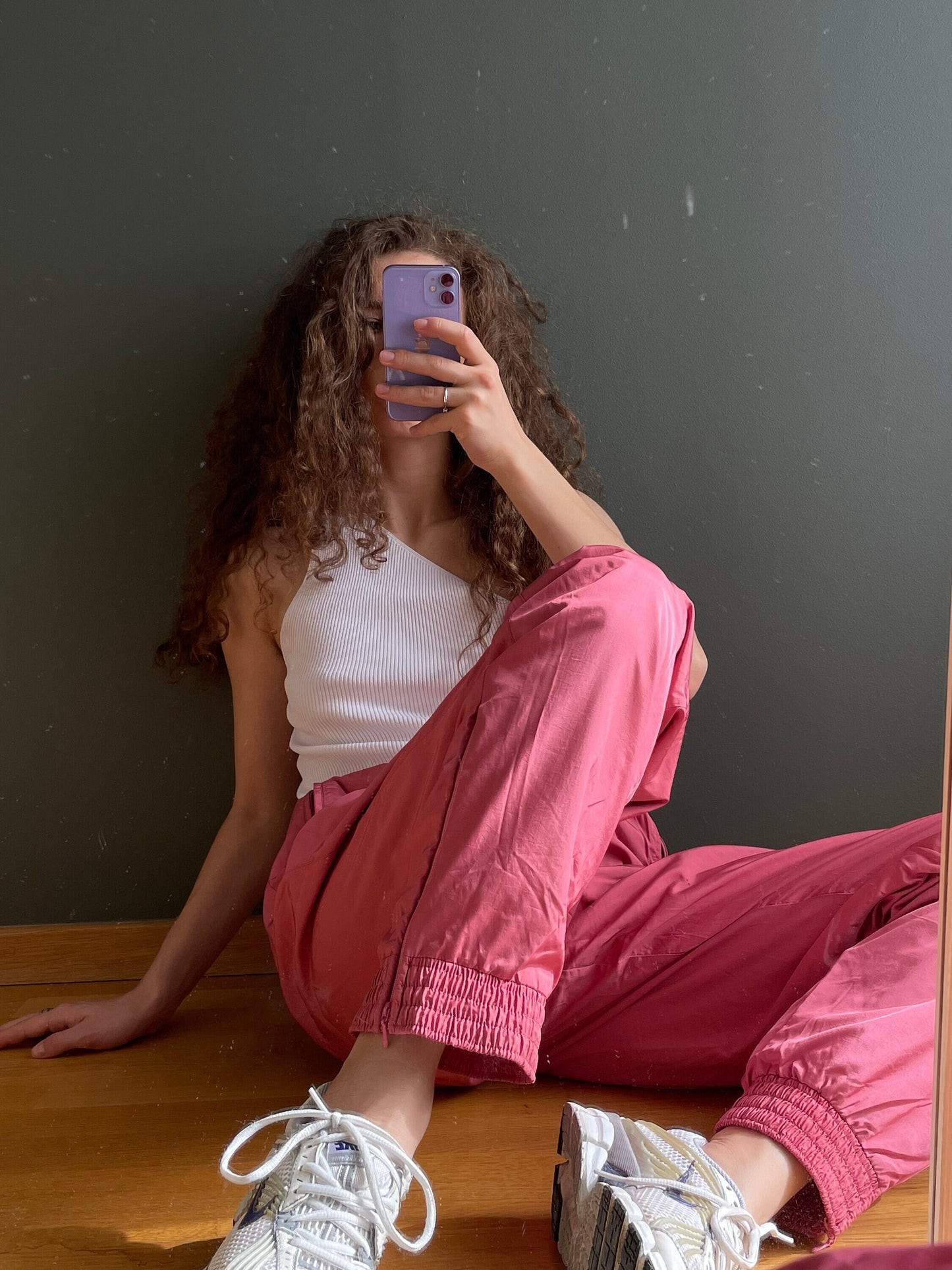 Vintage y2k women trousers in pink