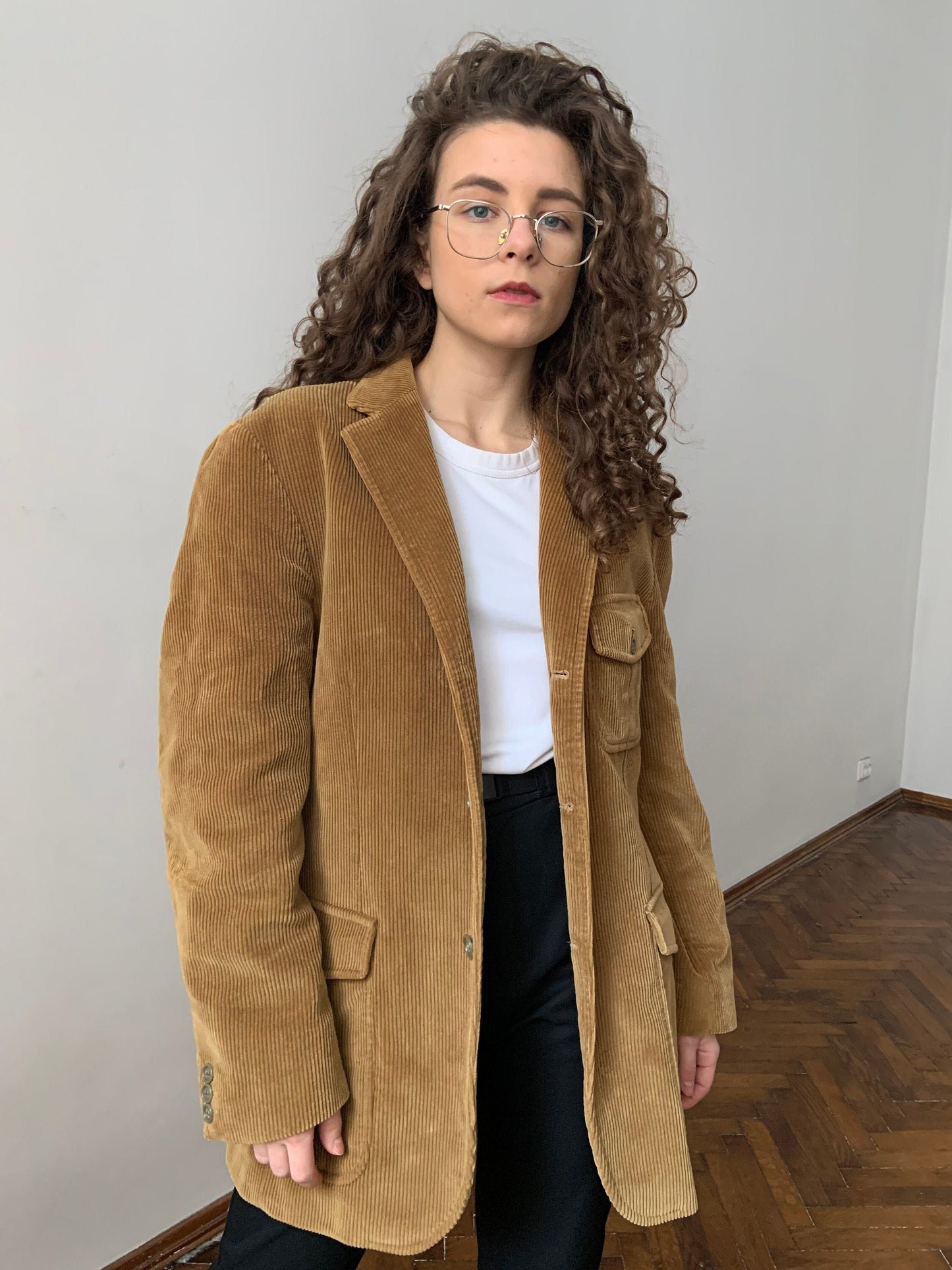 Vintage Boggi Milano Corduroy Blazer, Velvet Blazer