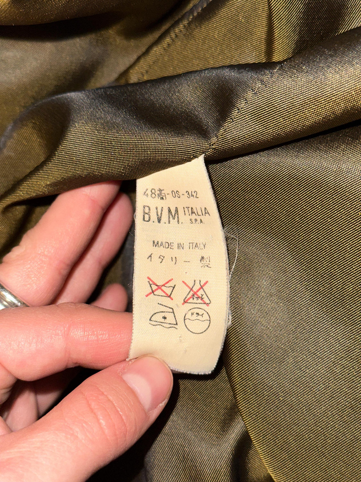 Vintage Les Copains Olive Green Wool Blazer