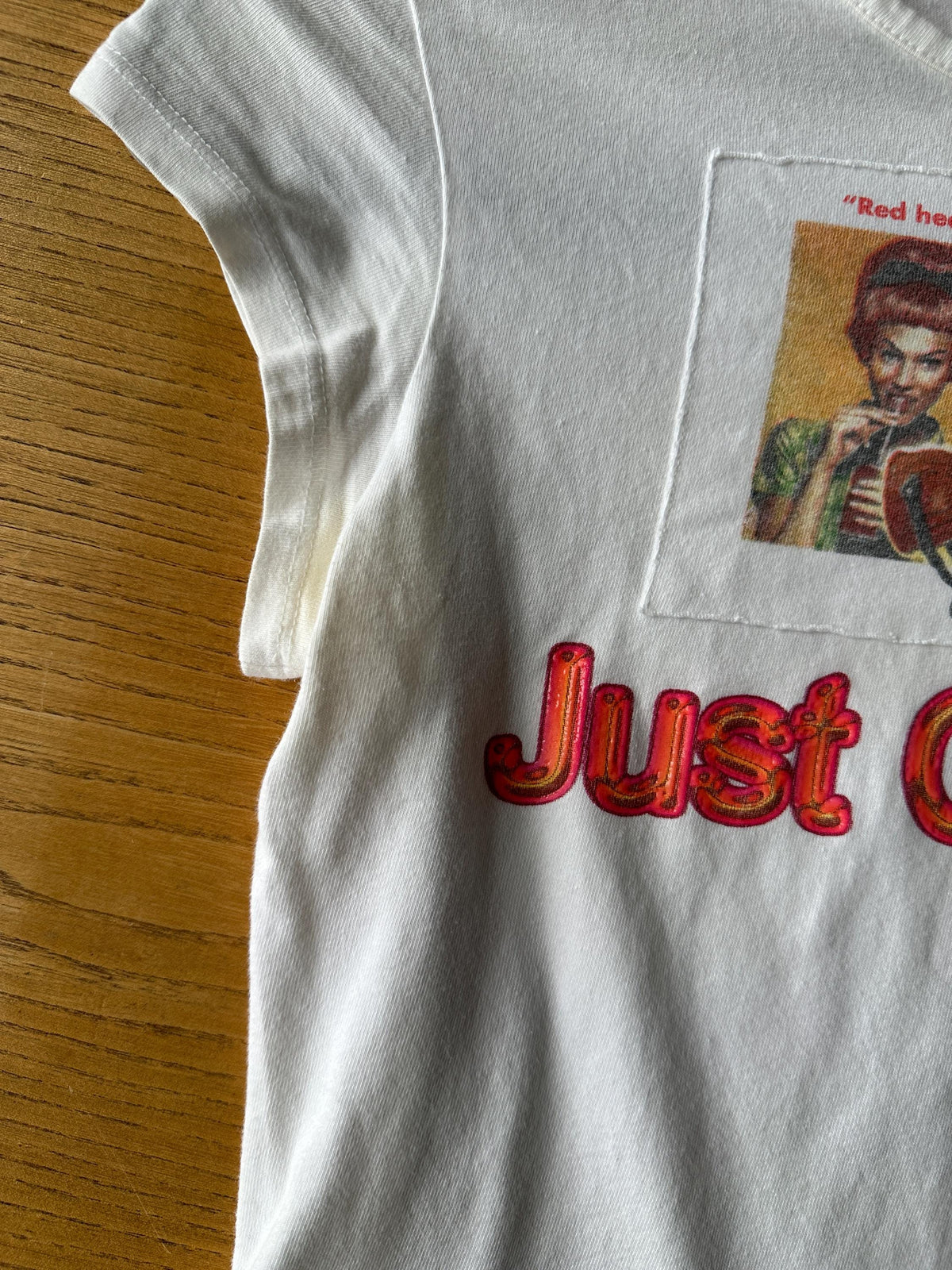 Vintage Just Cavalli White Graphic Baby Tee | Y2K Cotton Micro T-Shirt