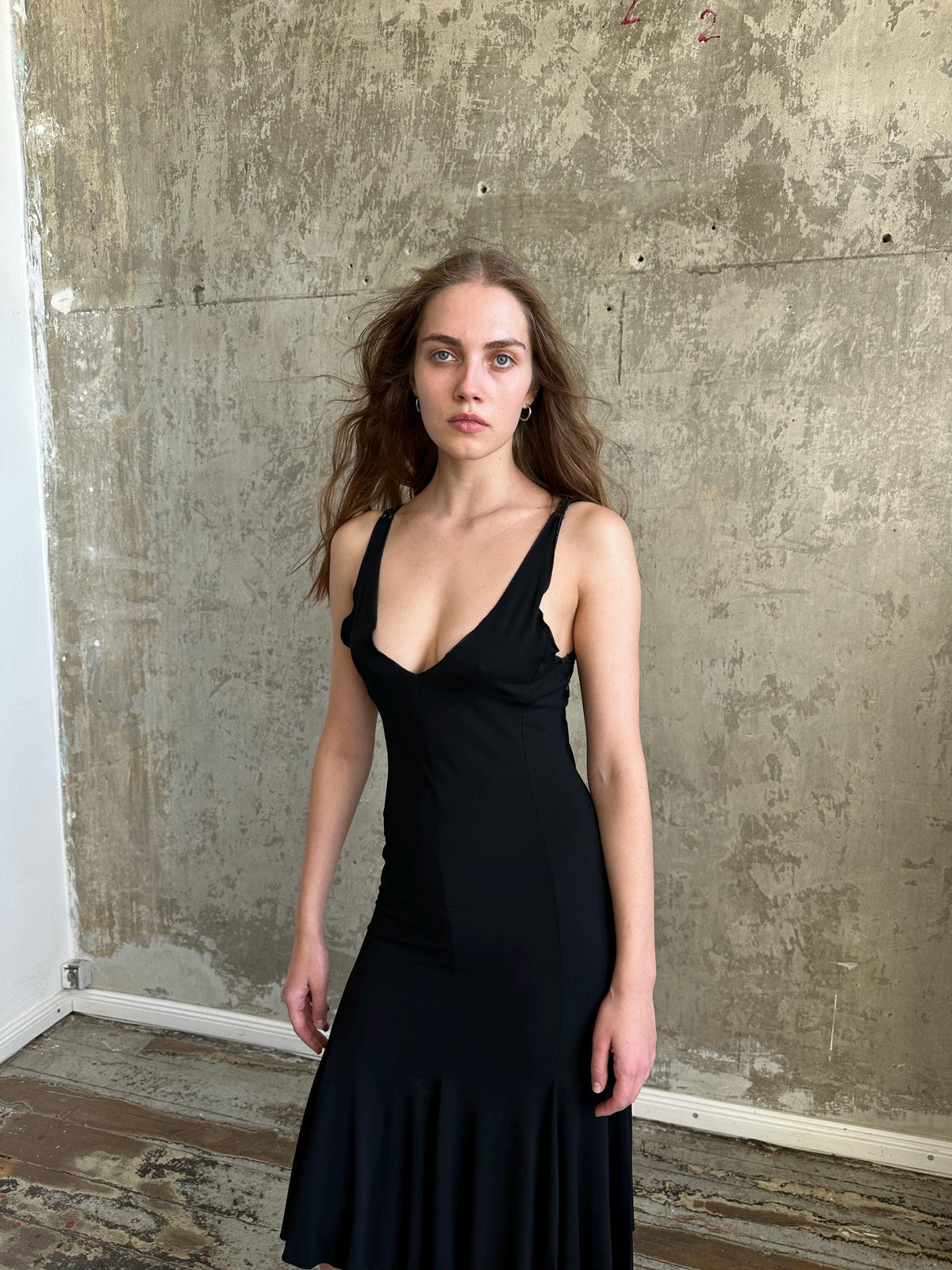 Vintage Armani Collezioni Black Lace Dress