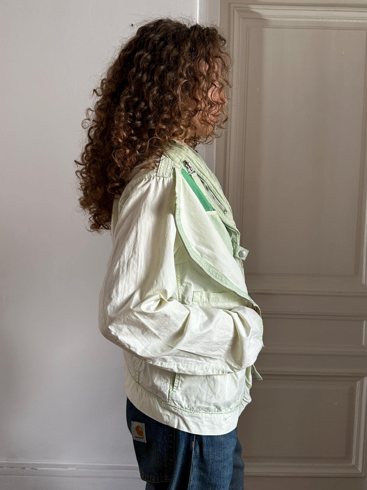Vintage Marithé et François Girbaud Cargo Jacket Mint Green