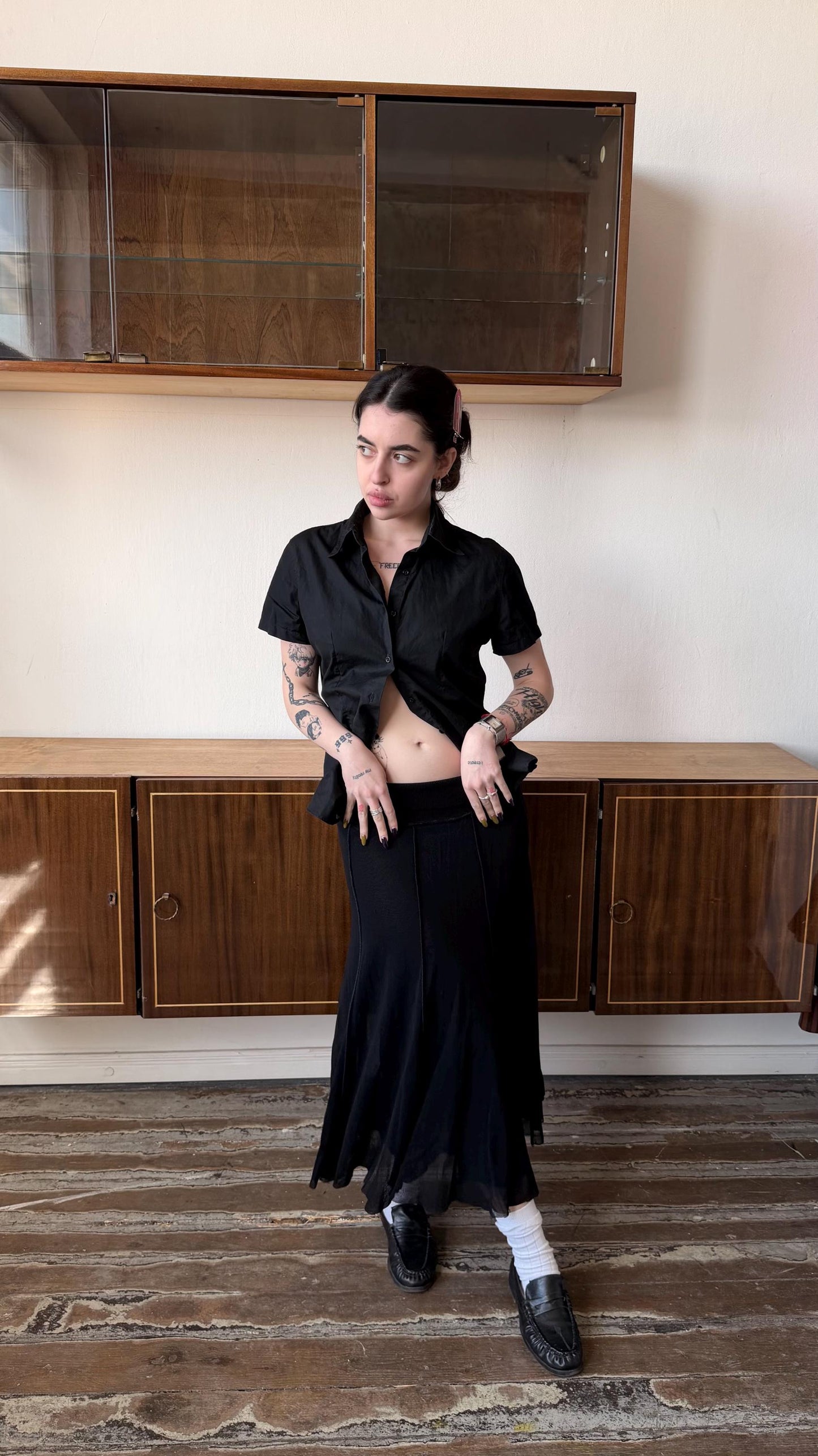 Vintage Jean Paul Gaultier Mesh Maxi Skirt