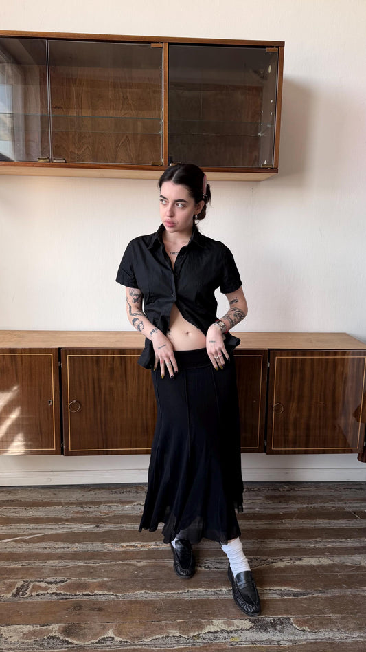 Vintage Jean Paul Gaultier Mesh Maxi Skirt
