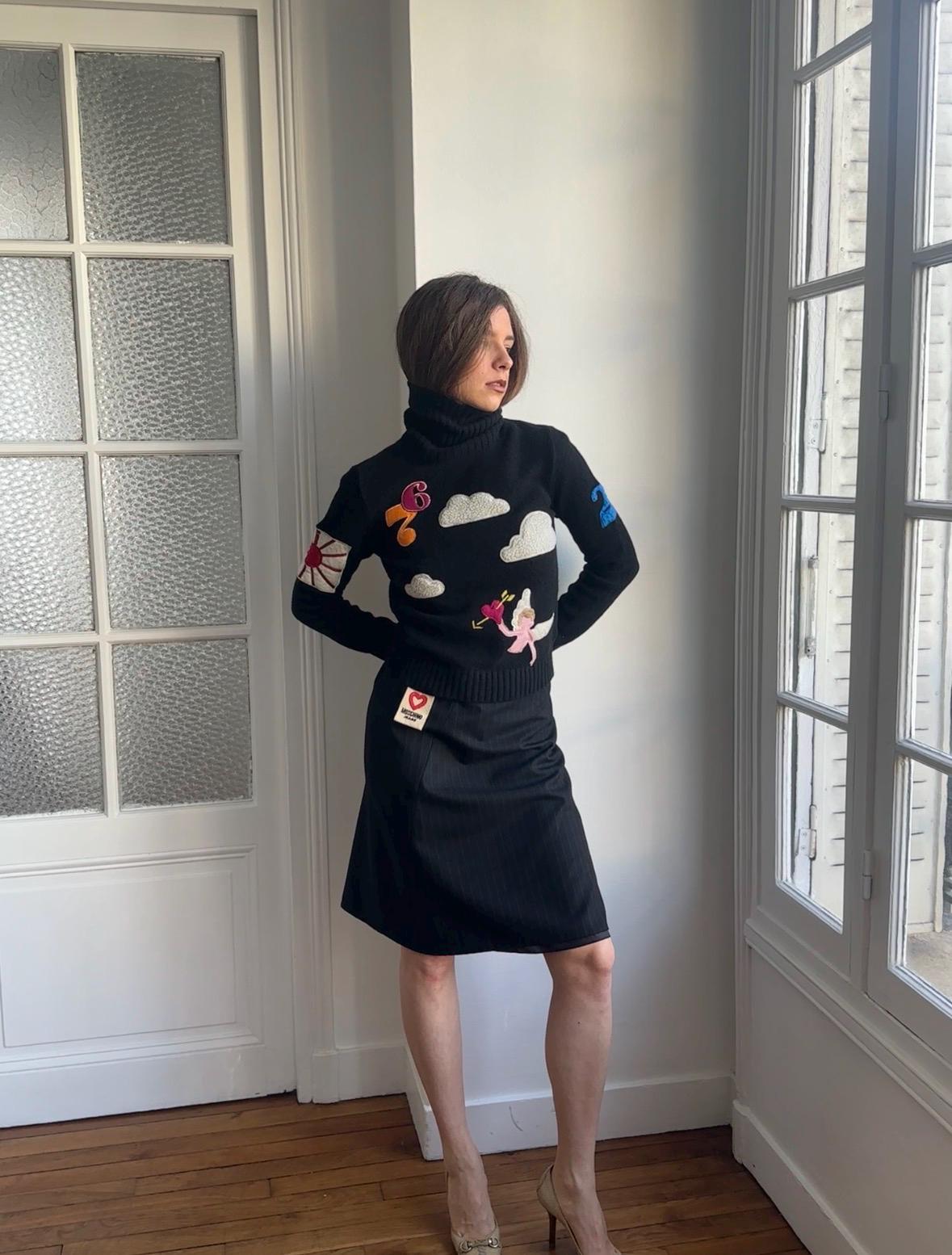 Vintage MOSCHINO Wool Turtleneck
