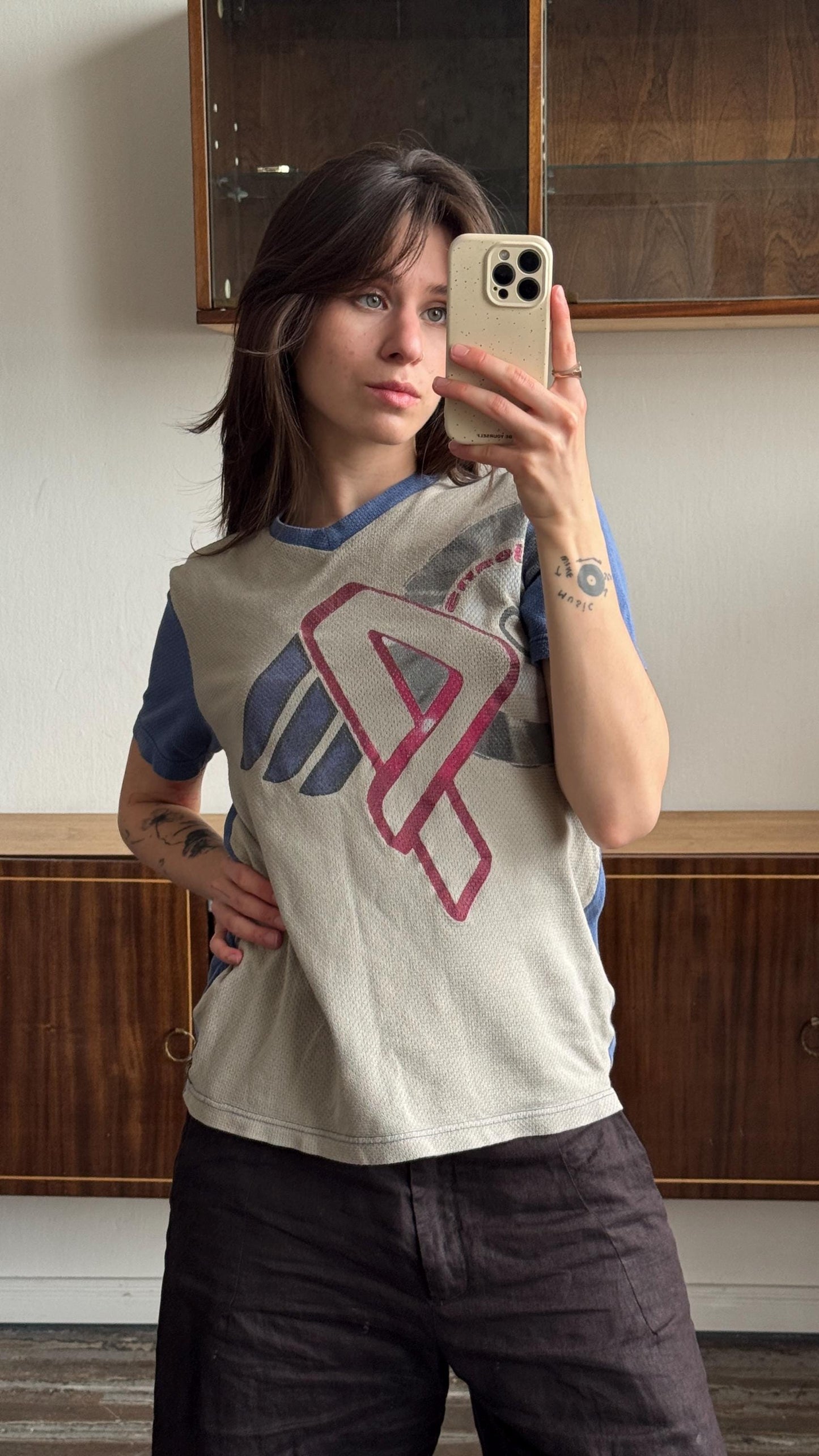 Vintage Armani Jeans athletic blue t-shirt