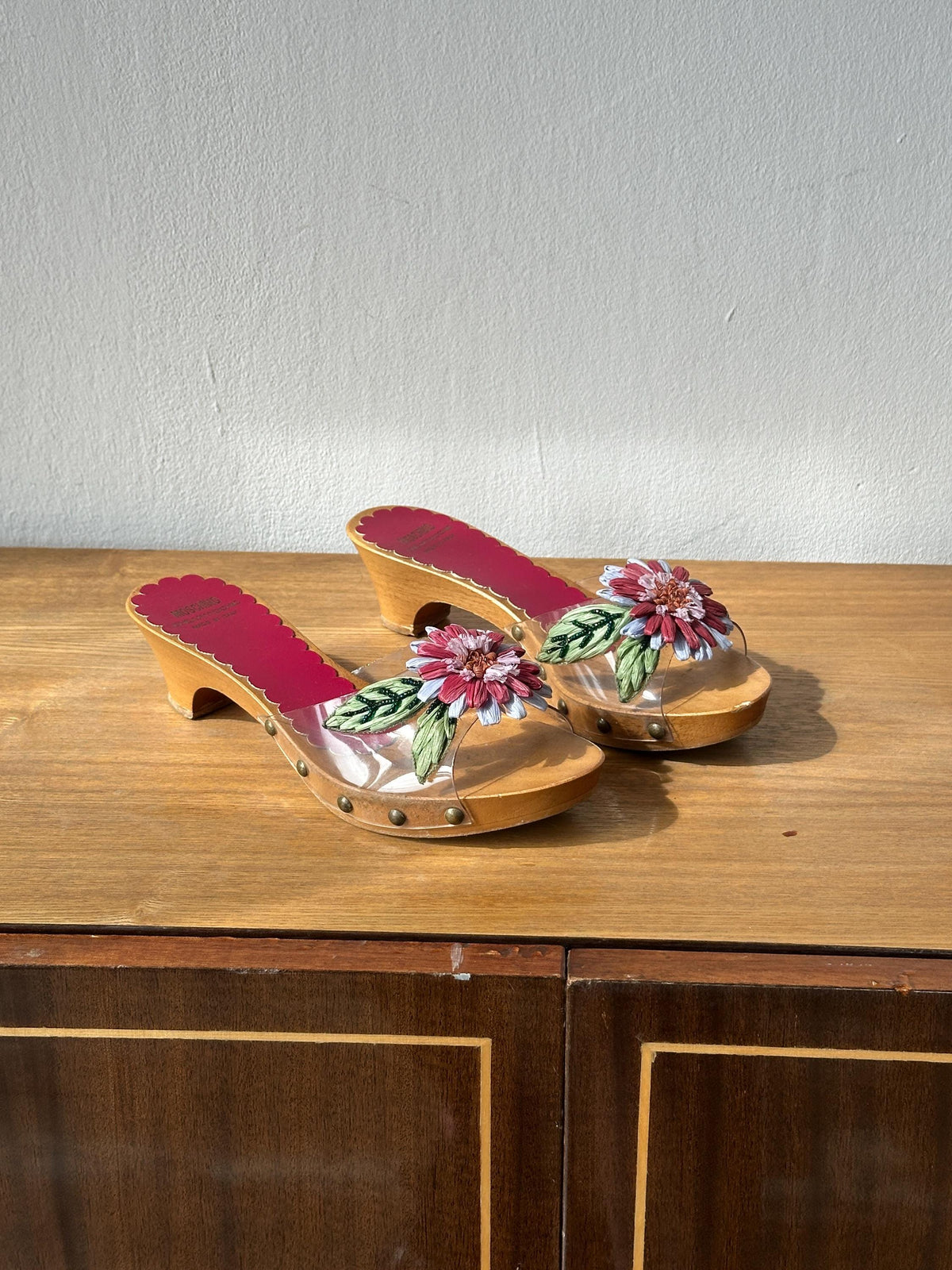 Vintage Moschino Cheap & Chick Clogs | Wooden Platform Sandals | US 5.5