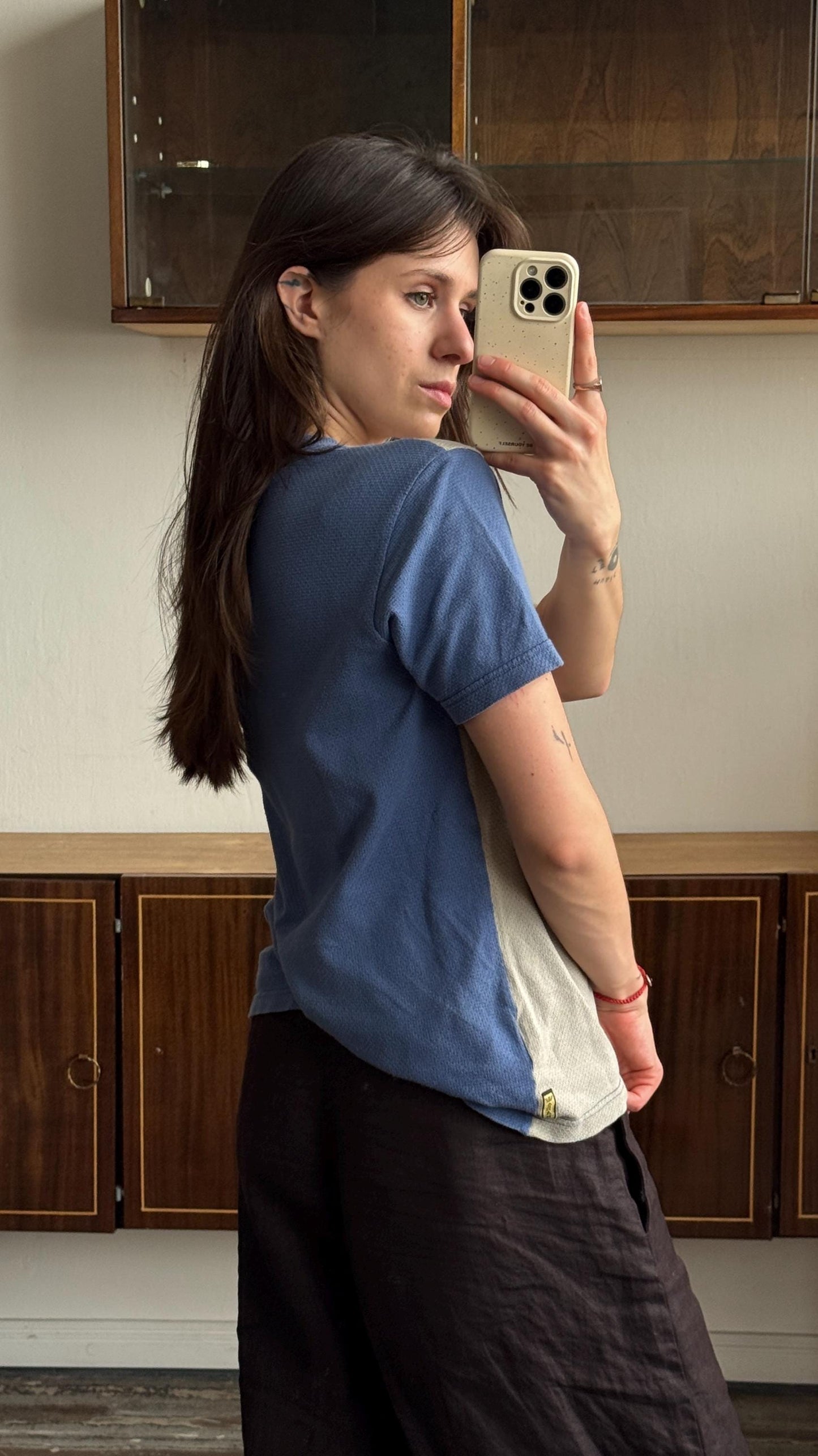 Vintage Armani Jeans athletic blue t-shirt