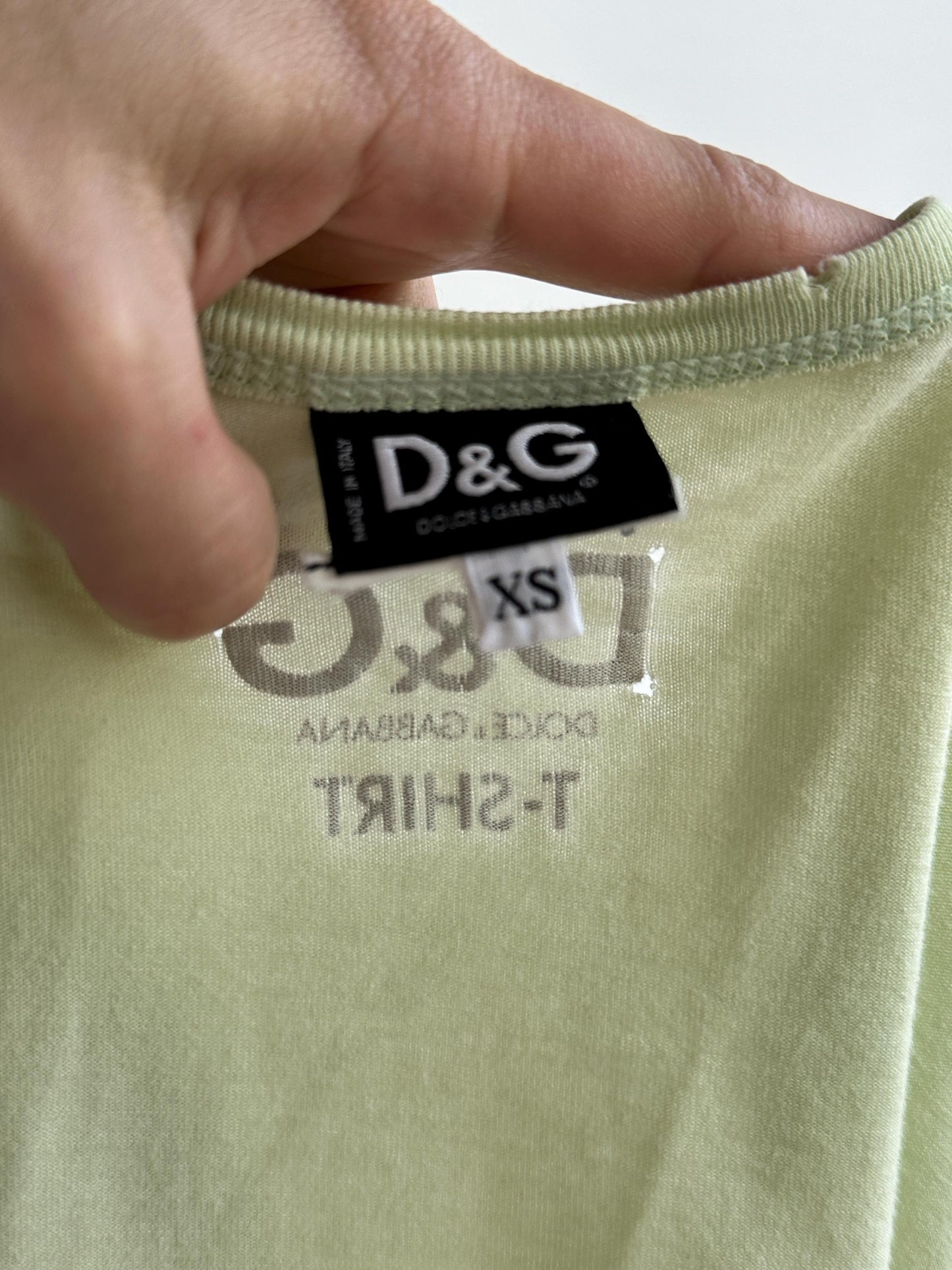 Vintage D&G Campbell’s Soup Graphic Green Tank Top