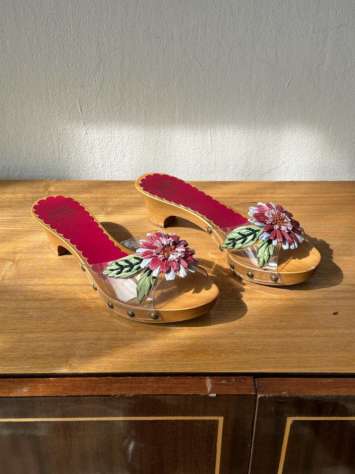 Vintage Moschino Cheap & Chick Clogs | Wooden Platform Sandals | US 5.5