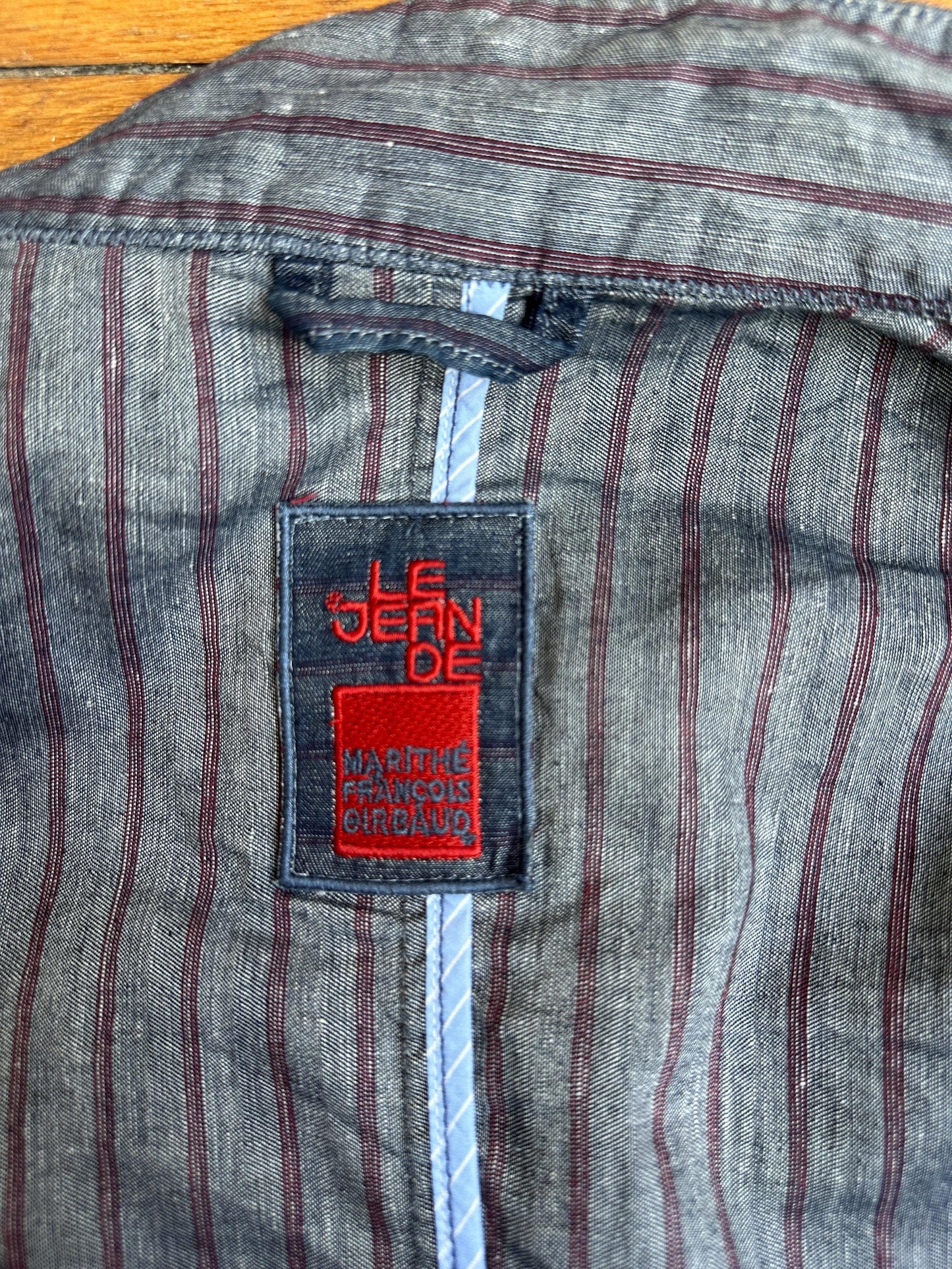 Vintage Y2K Marithé + François Girbaud Dark Denim Lace-Up Jacket
