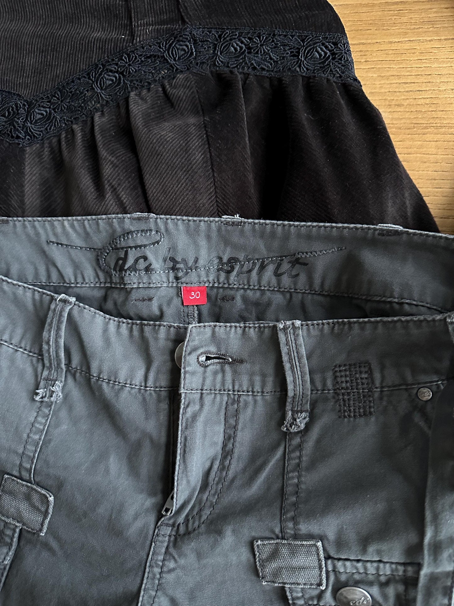 Vintage Y2K Grey Cargo Micro Shorts