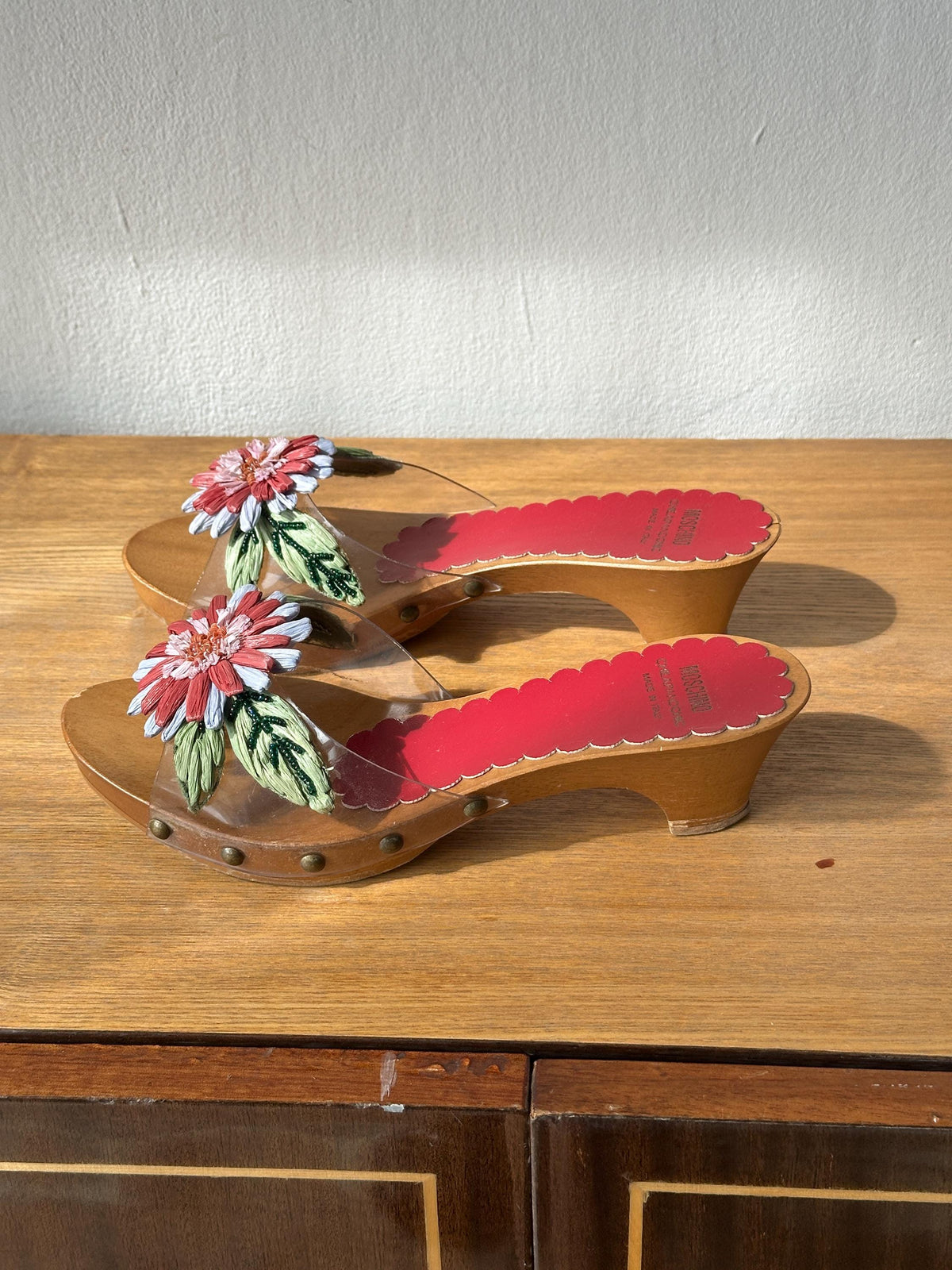 Vintage Moschino Cheap & Chick Clogs | Wooden Platform Sandals | US 5.5