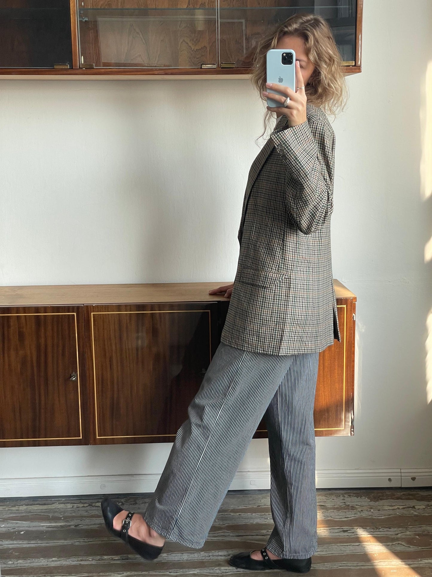 vintage classic plaid blazer