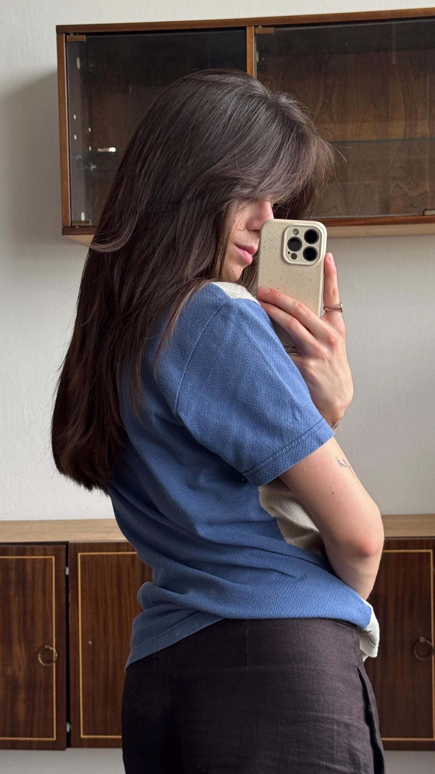 Vintage Armani Jeans athletic blue t-shirt
