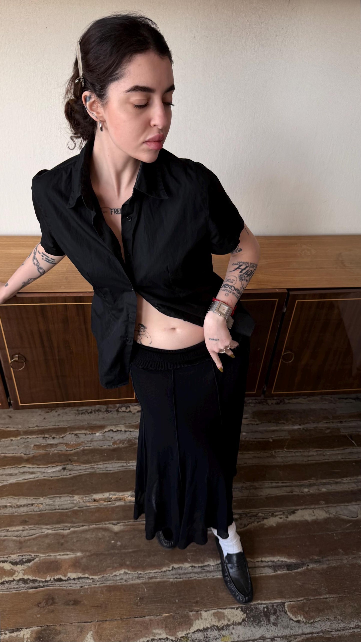 Vintage Jean Paul Gaultier Mesh Maxi Skirt
