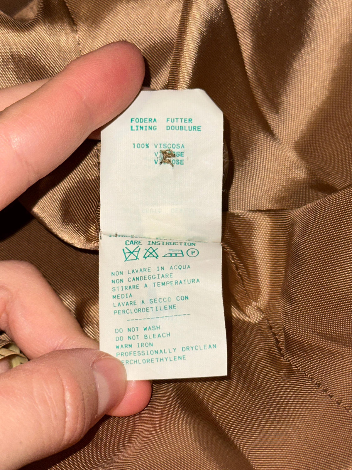 Vintage 90s Mohair Wool Teddy Coat in Beige