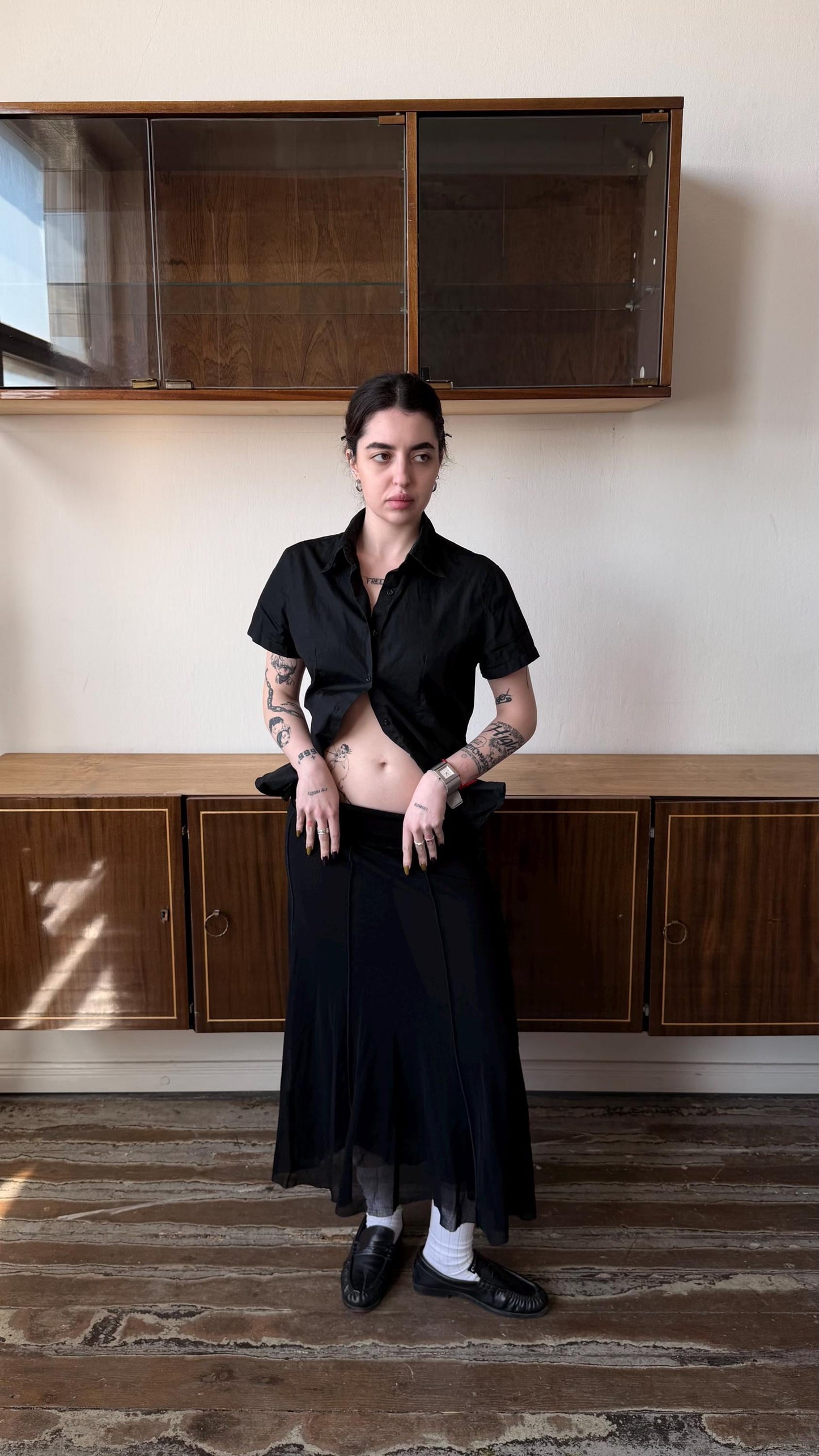 Vintage Jean Paul Gaultier Mesh Maxi Skirt