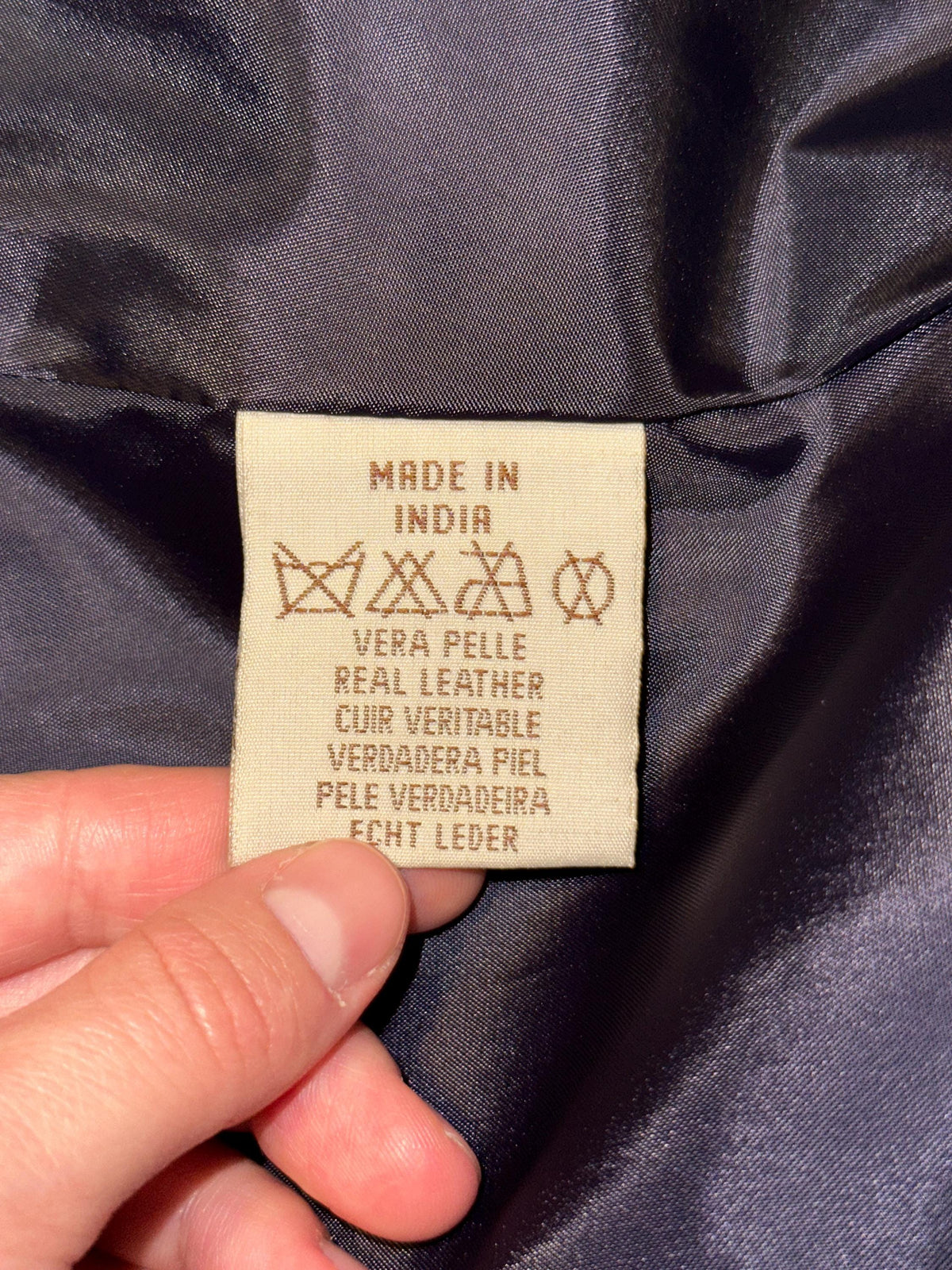 Vintage 90s Leather Blazer Jacket in Purple