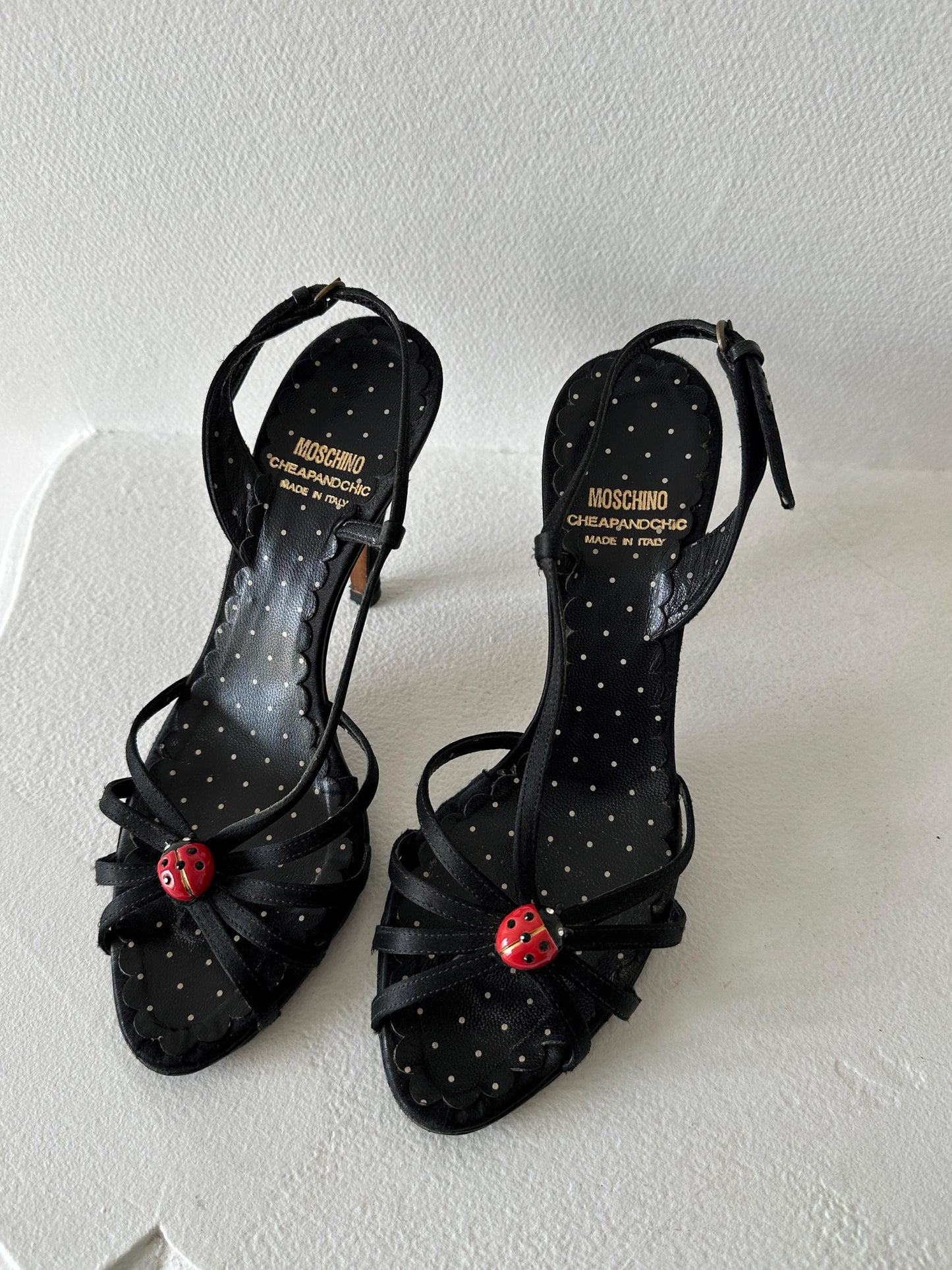 Vintage Moschino Cheap and Chic Ladybug Heels I EUR 37