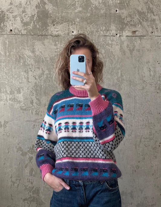 Vintage wool knitted jumper