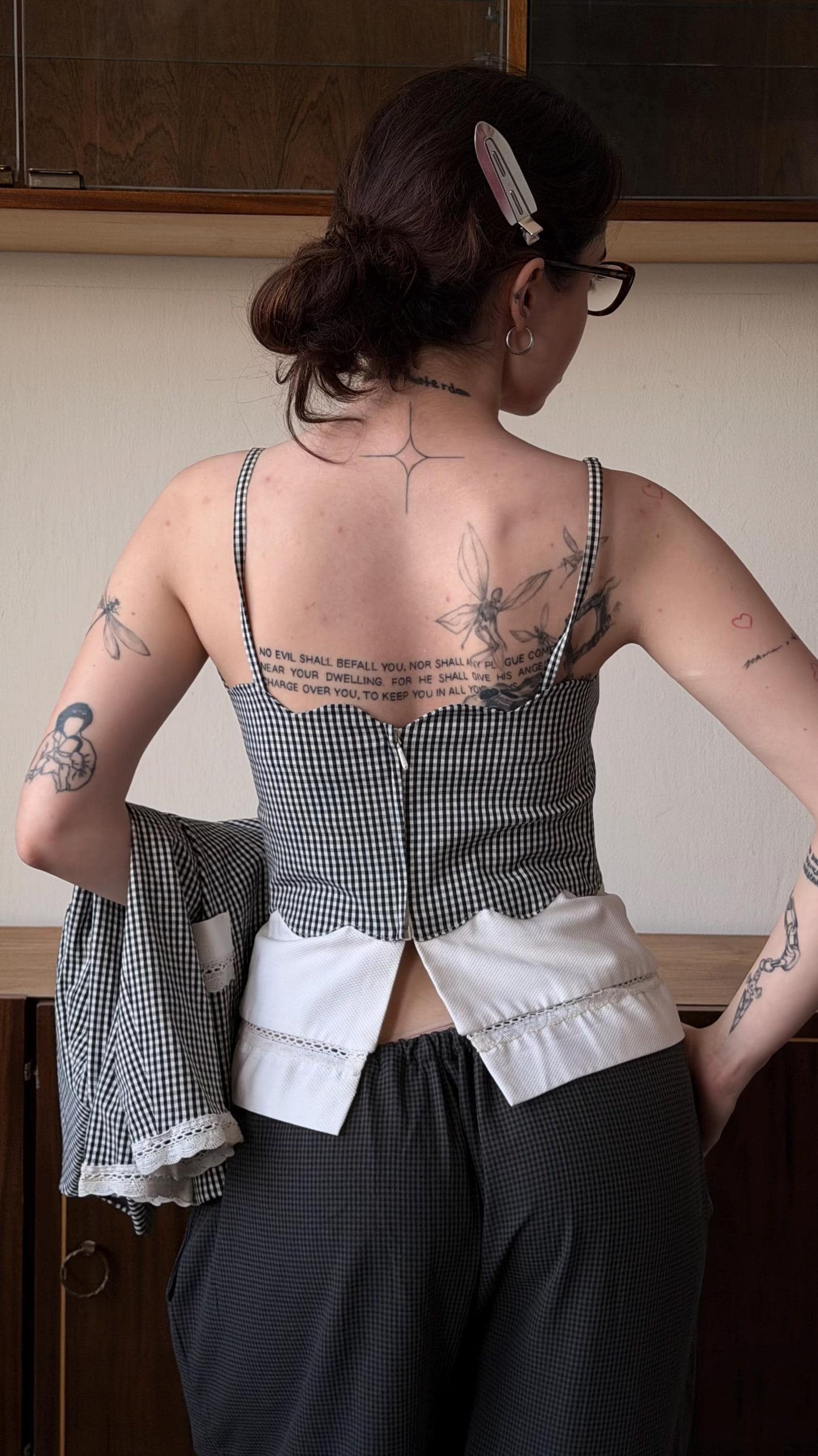 Vintage Moschino Cheap and Chic Gingham Set, Blazer and Top Set