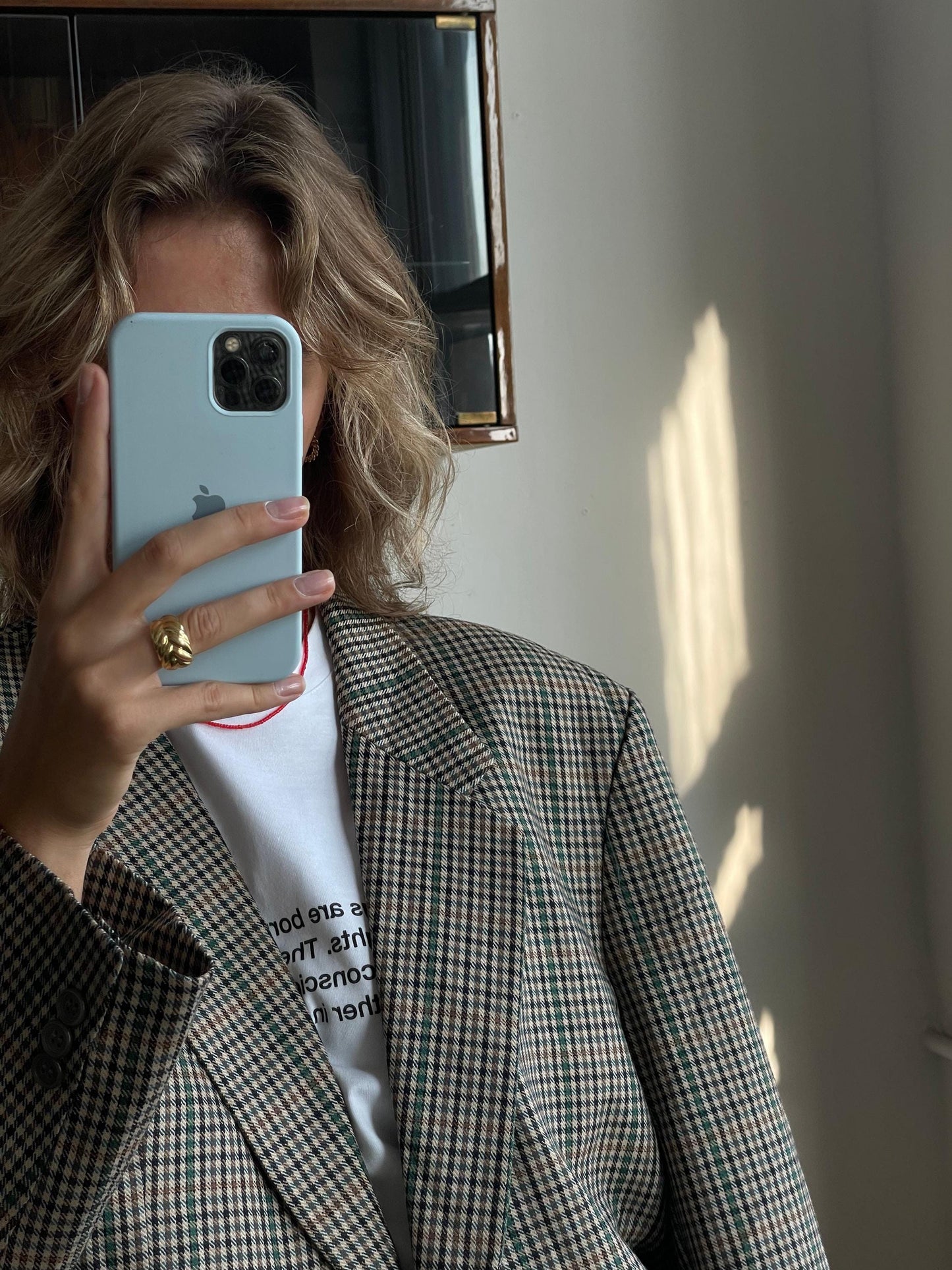 vintage classic plaid blazer