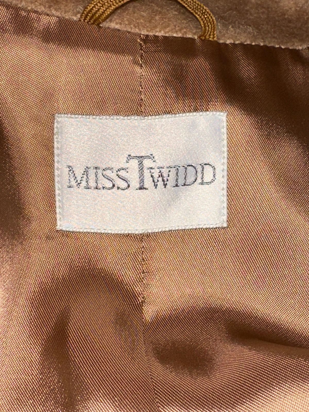 Vintage 90s Mohair Wool Teddy Coat in Beige