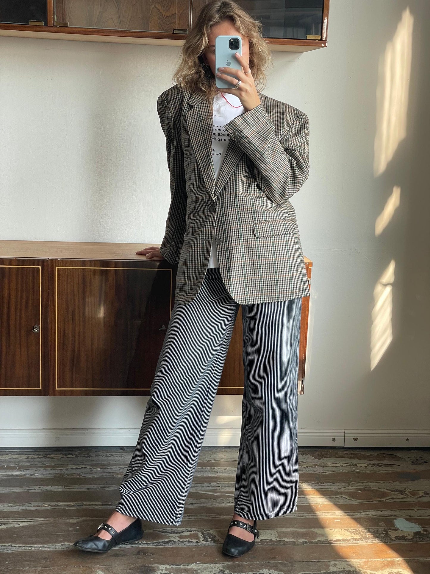 vintage classic plaid blazer