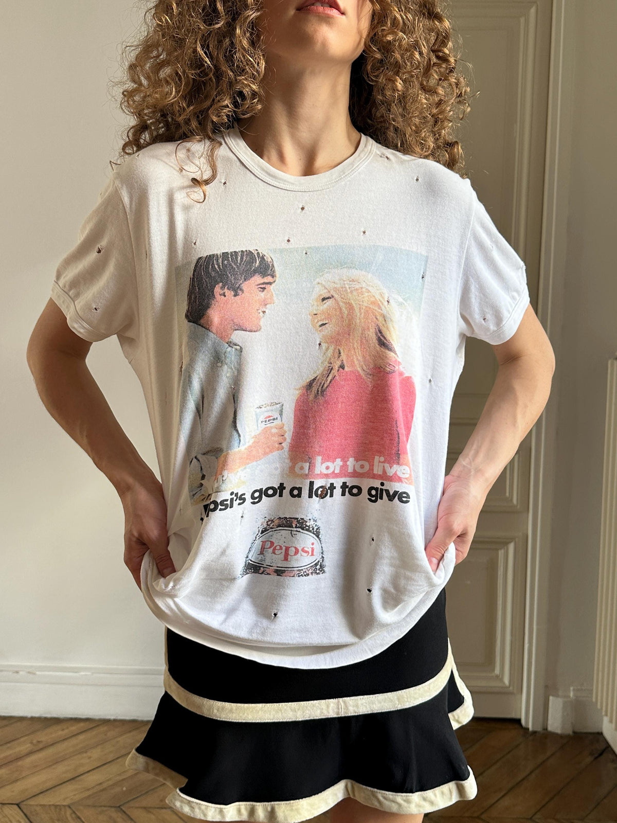Vintage Dolce & Gabbana Pepsi Advertising T-Shirt in White
