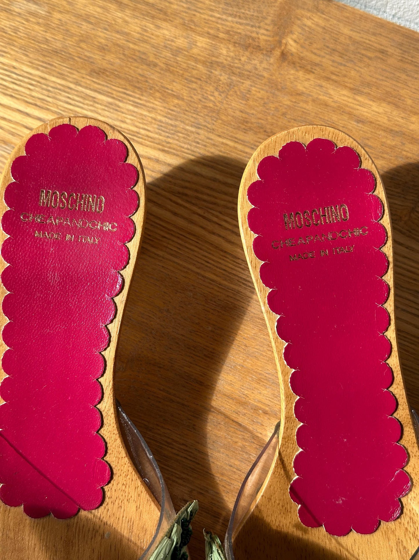 Vintage Moschino Cheap & Chick Clogs | Wooden Platform Sandals | US 5.5