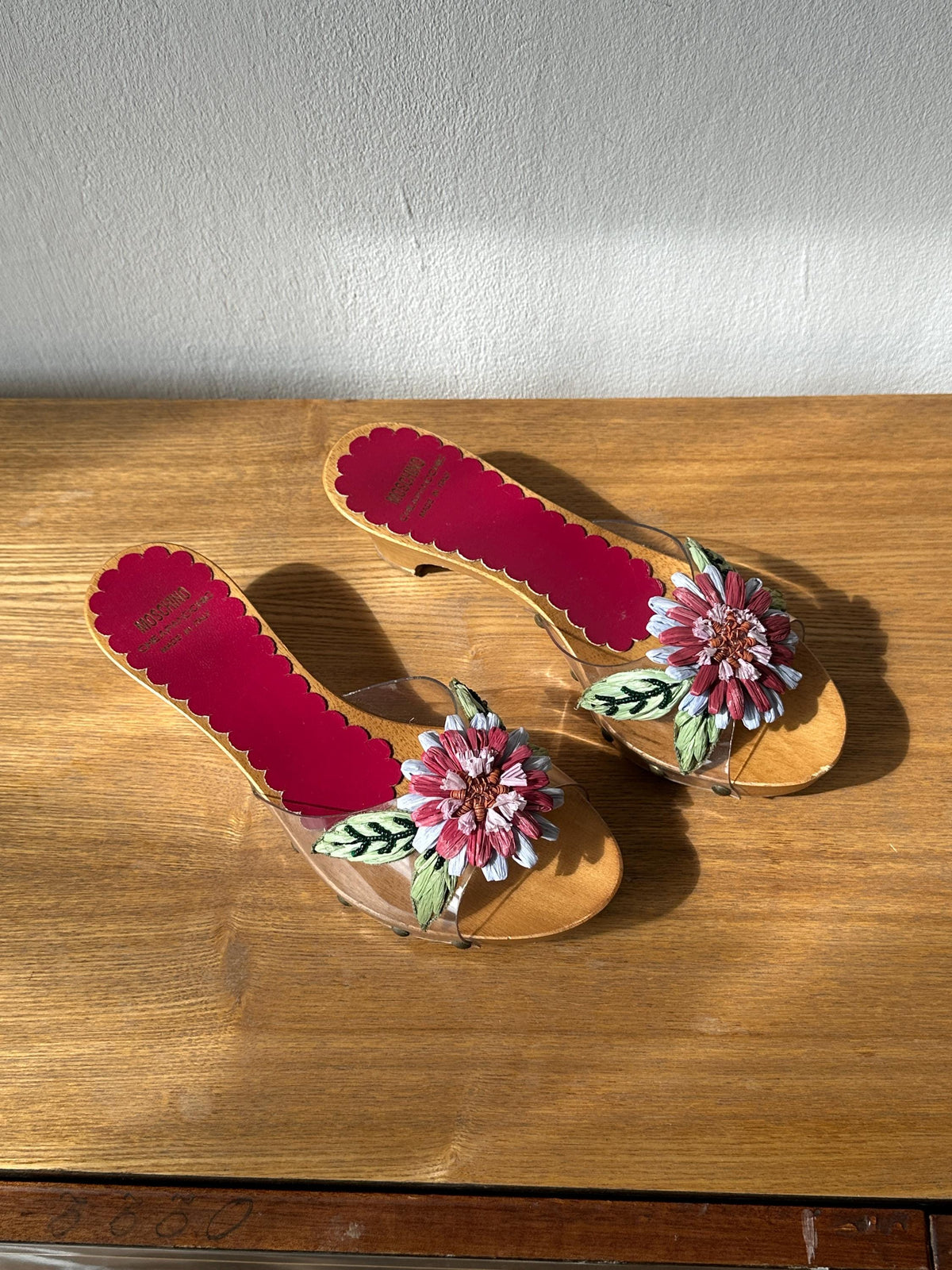 Vintage Moschino Cheap & Chick Clogs | Wooden Platform Sandals | US 5.5