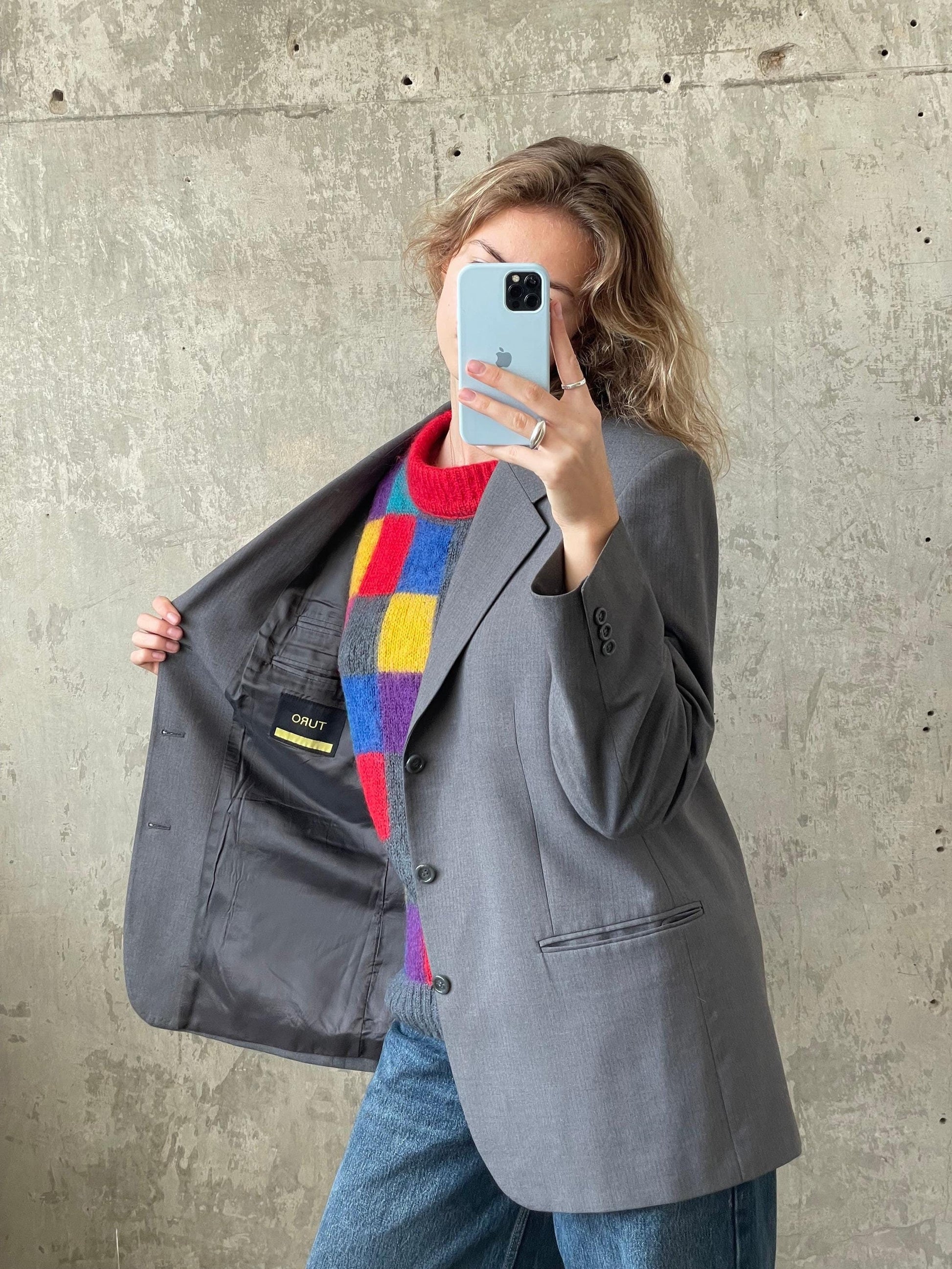 Vintage TURO light grey blazer