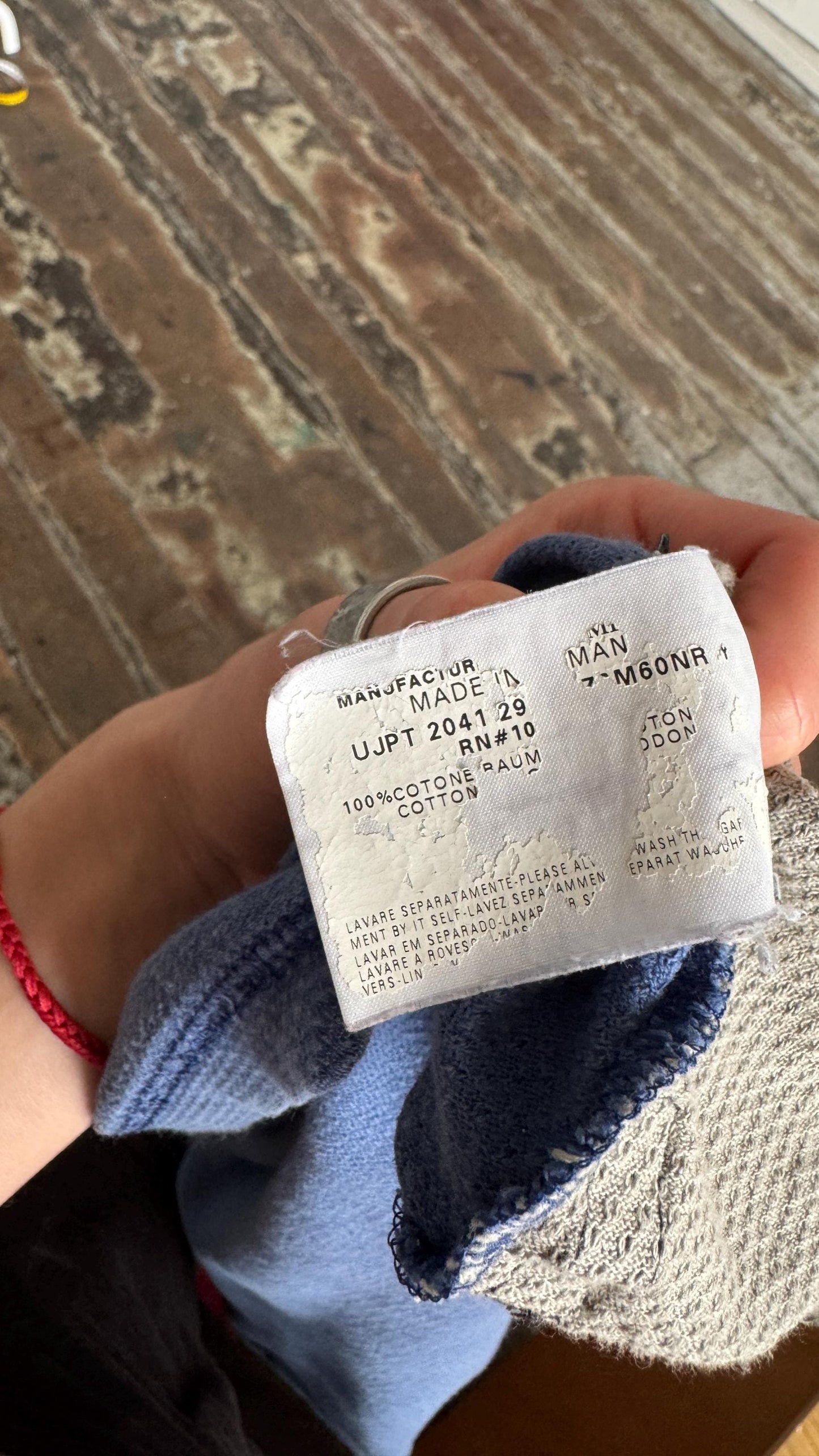 Vintage Armani Jeans athletic blue t-shirt