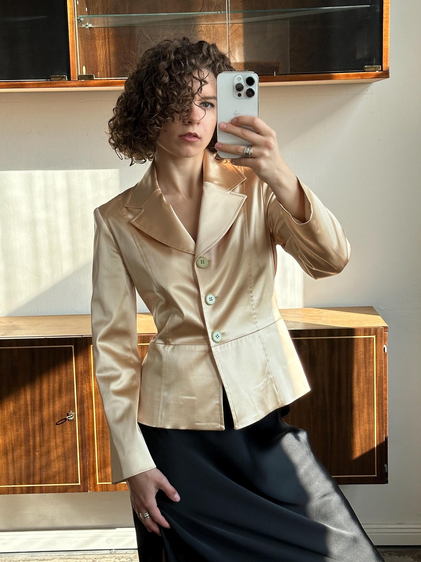 KENZO JUNGLE gold blazer