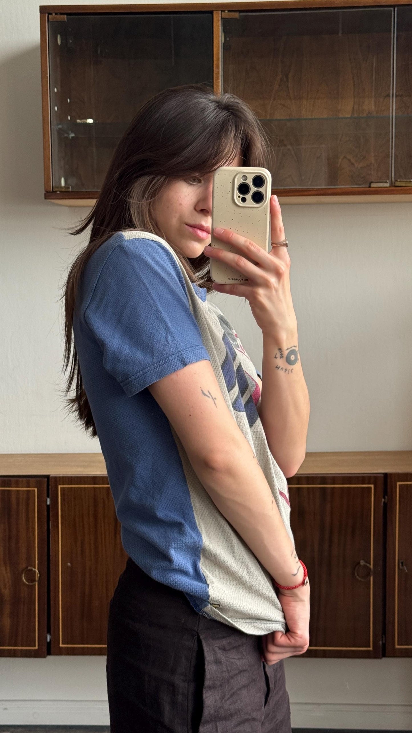 Vintage Armani Jeans athletic blue t-shirt