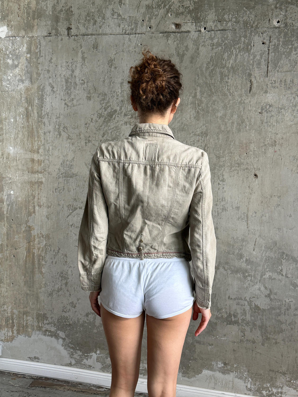 Vintage Y2K Marithé + François Girbaud Grey Denim Jacket