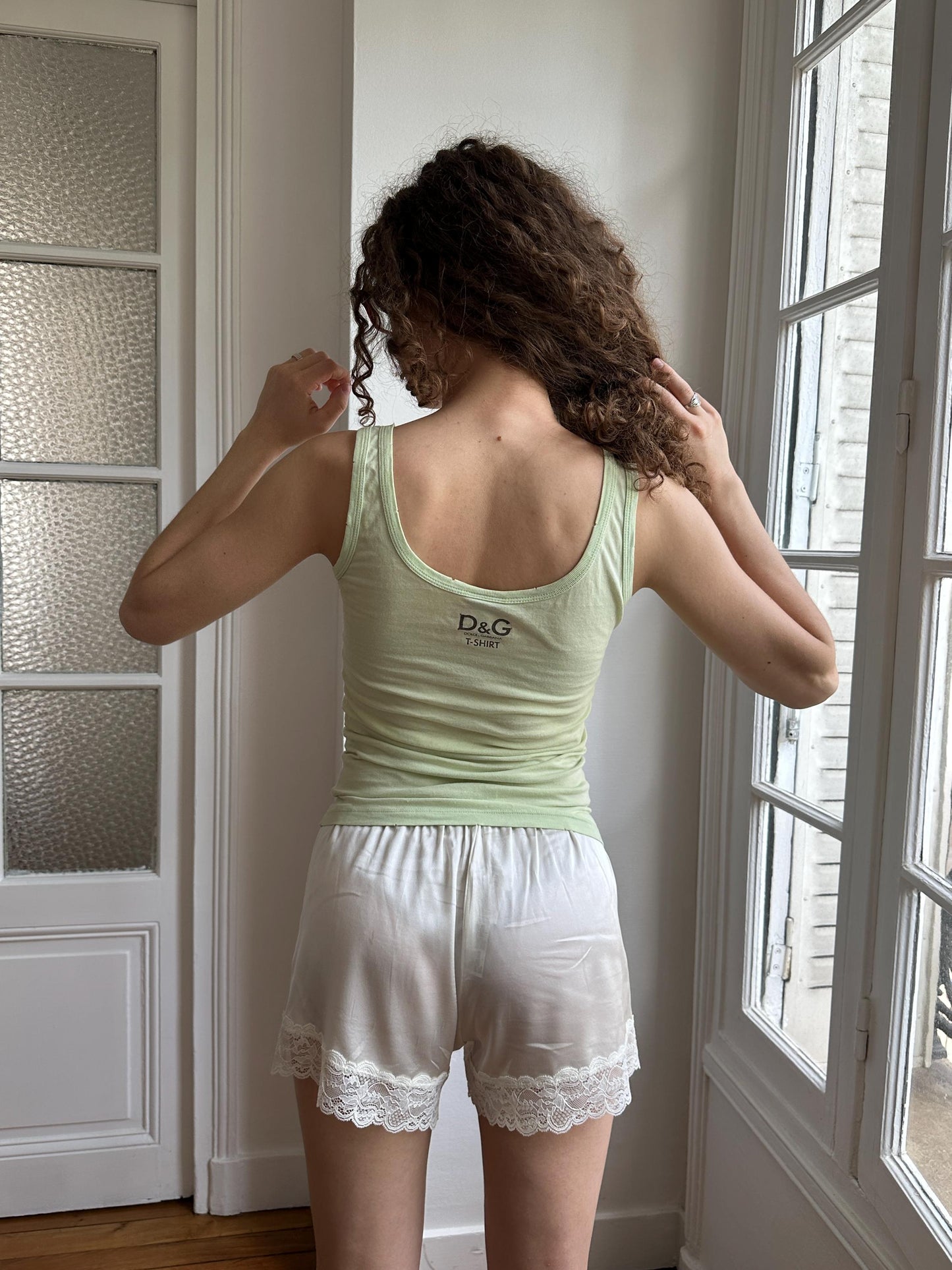 Vintage D&G Campbell’s Soup Graphic Green Tank Top
