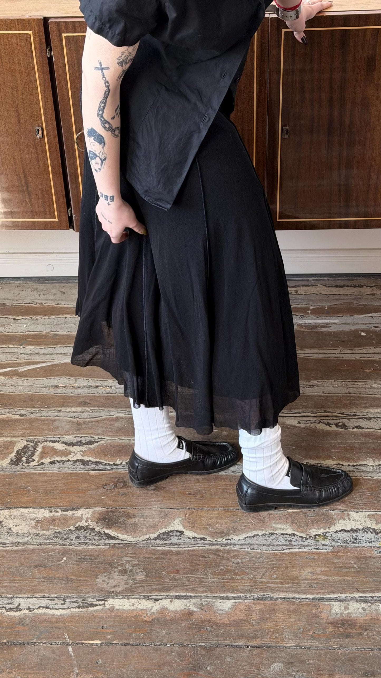 Vintage Jean Paul Gaultier Mesh Maxi Skirt