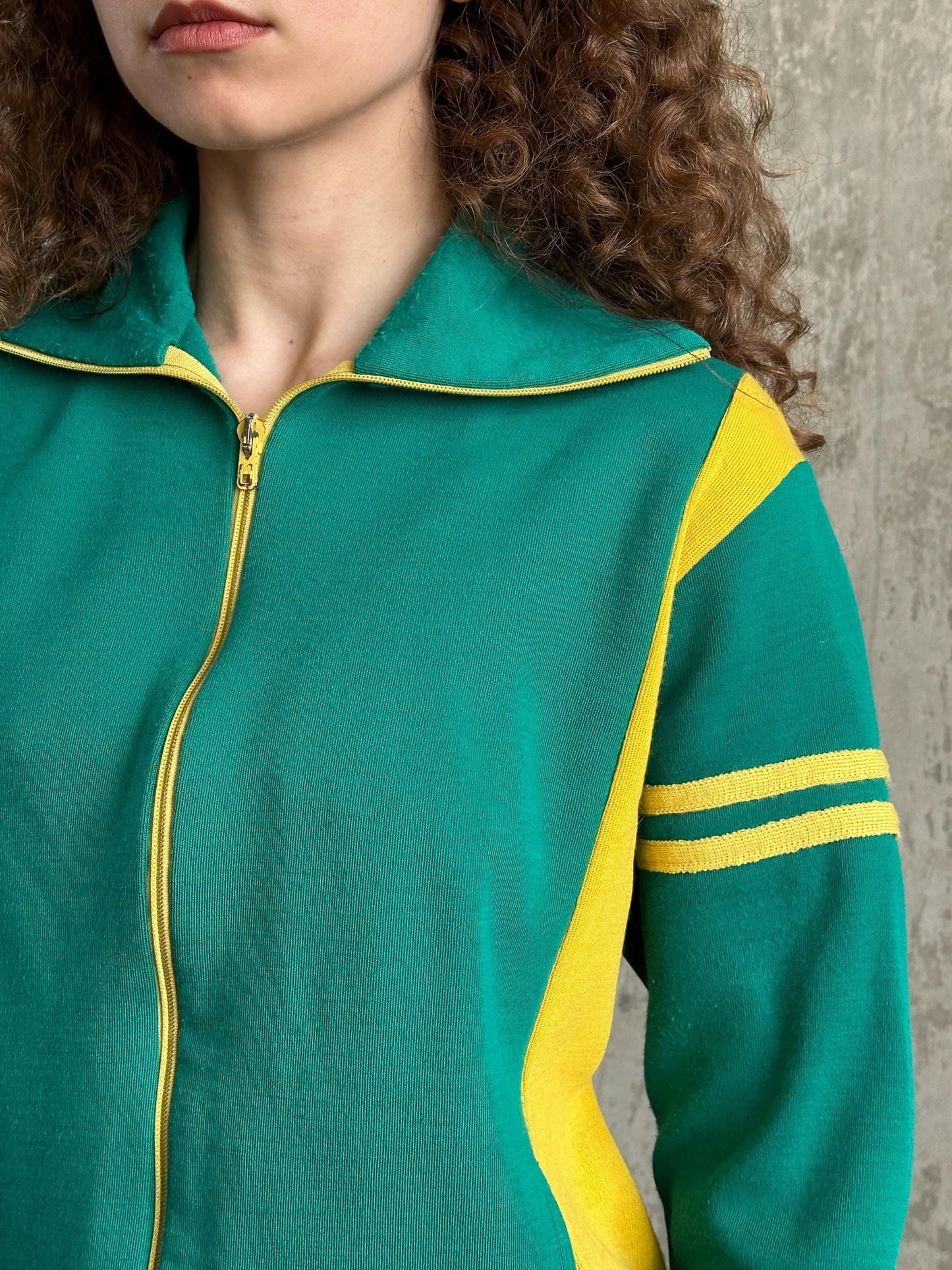 Vintage 80s Green Track Jacket