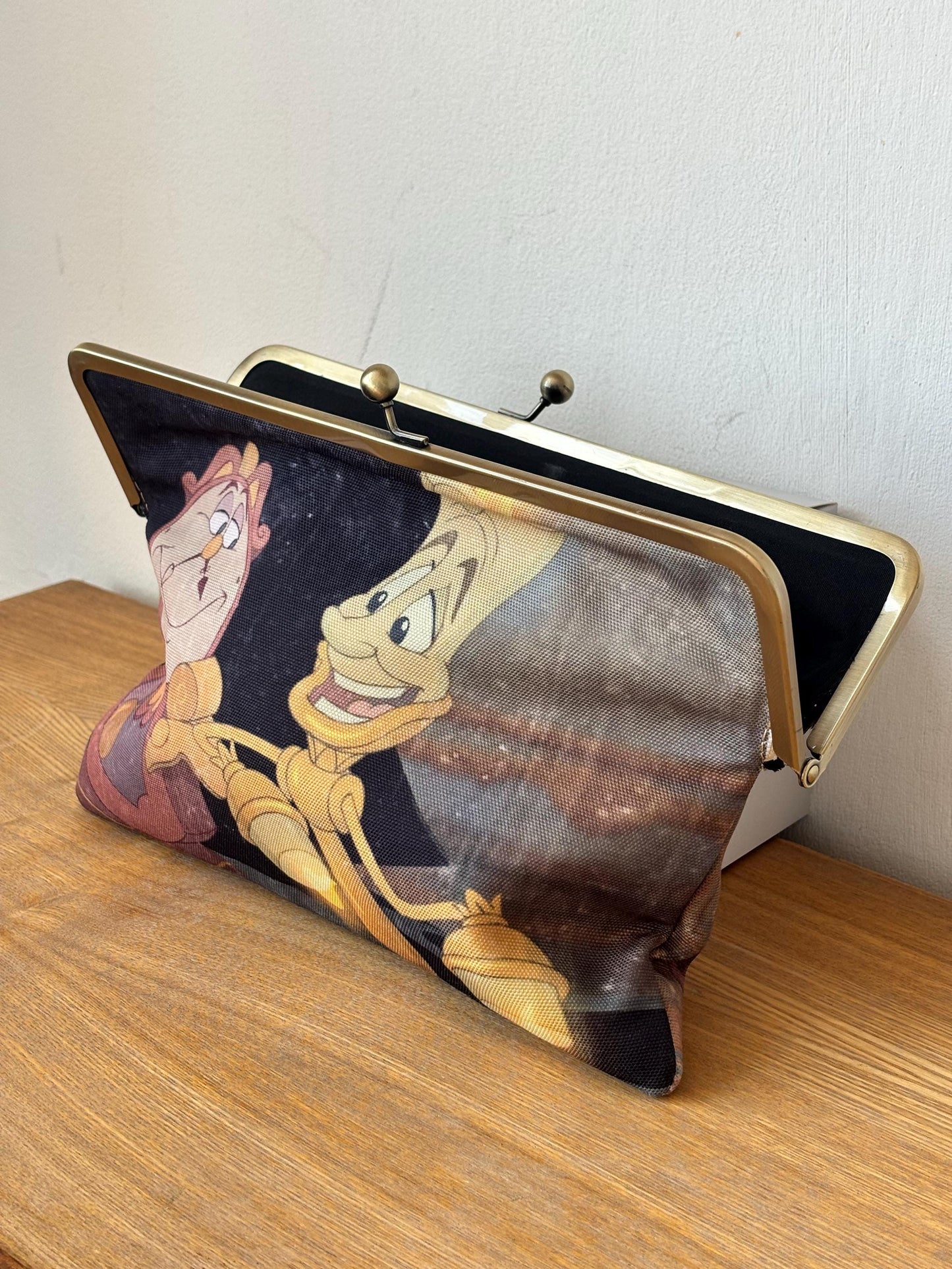 Vintage Disney Beauty and the Beast Clutch Bag