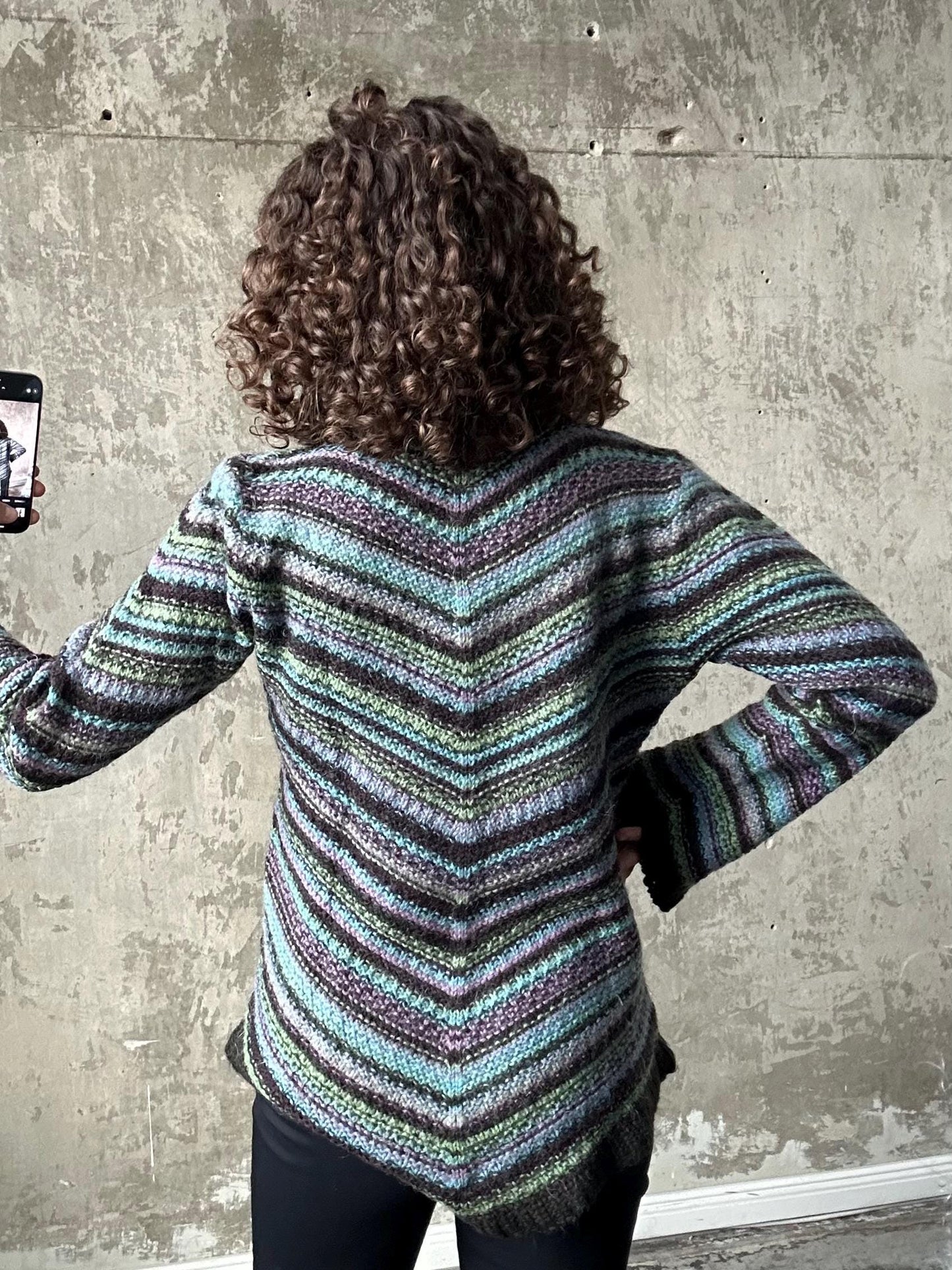 Vintage mohair sweater in green, 80s fuzzy oversized pullover